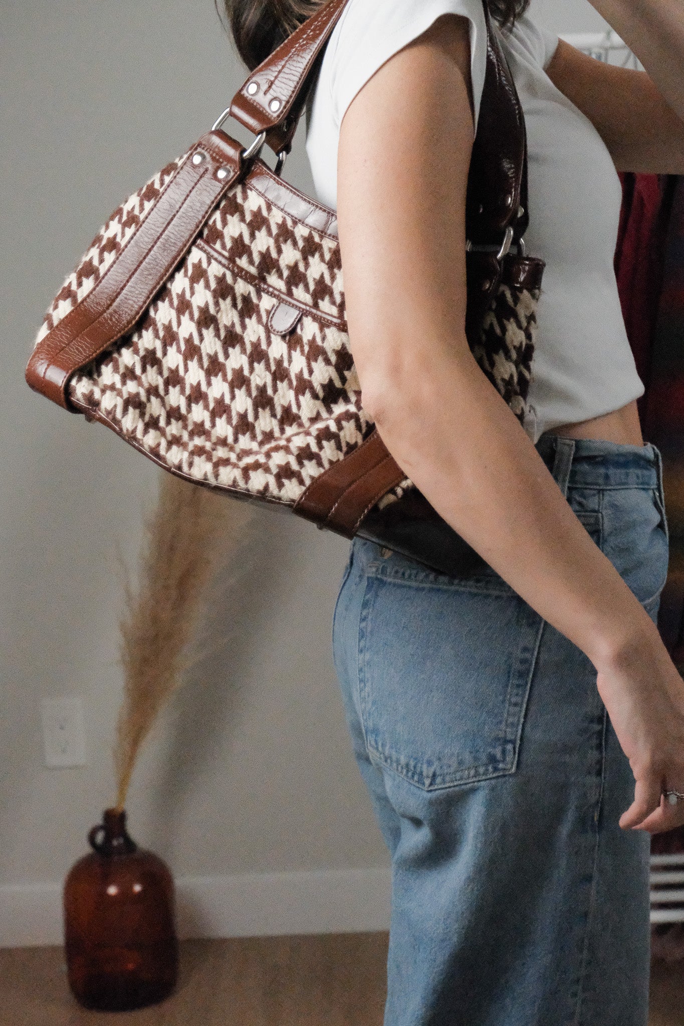 Vintage x Aldo x Houndstooth Purse
