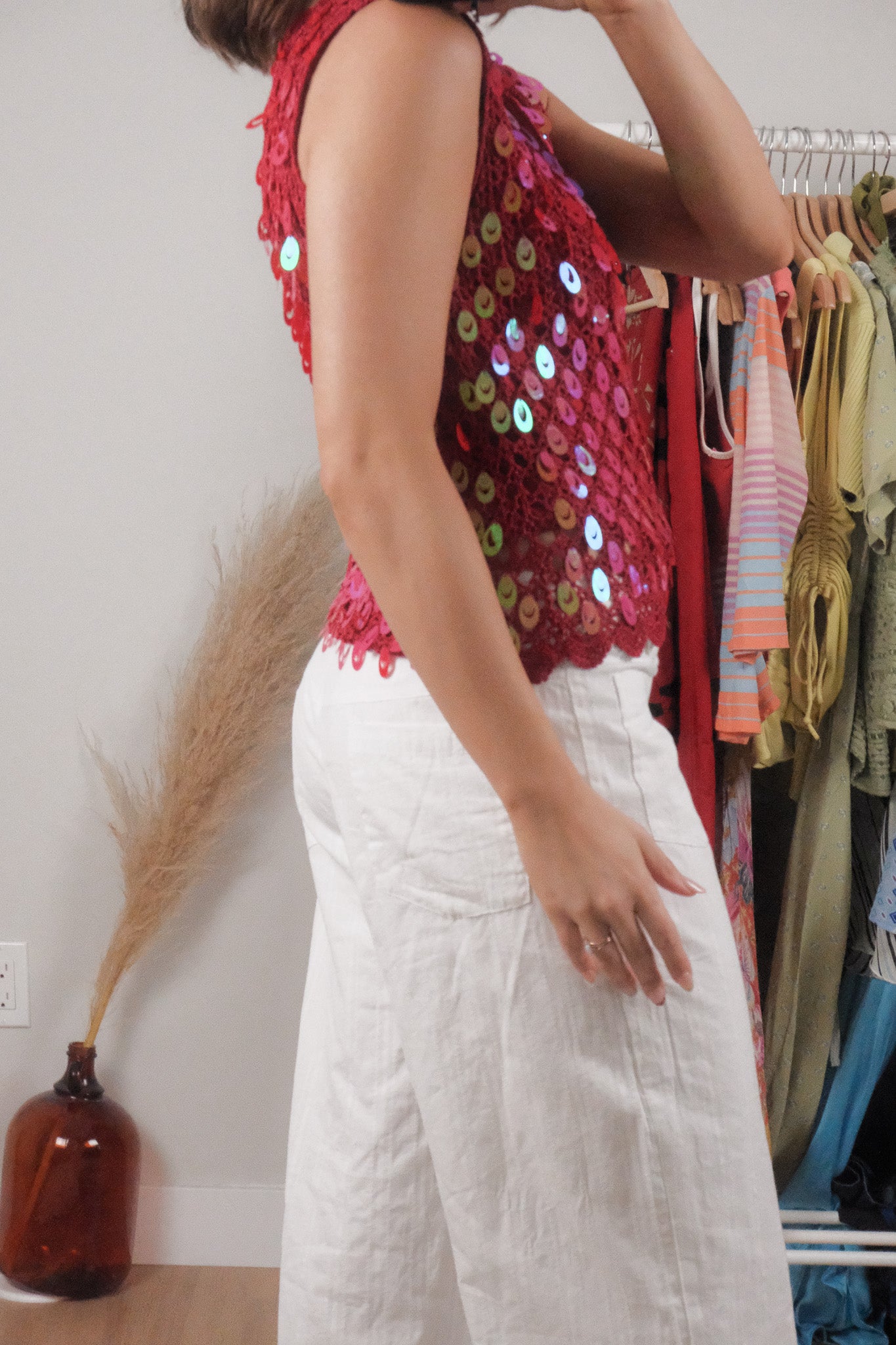 Vintage x Sequin Knit Tank (M)