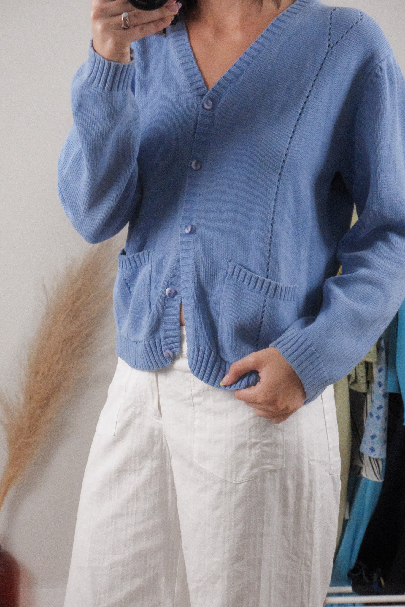 Vintage x Cotton Textured Cardigan (S/M)