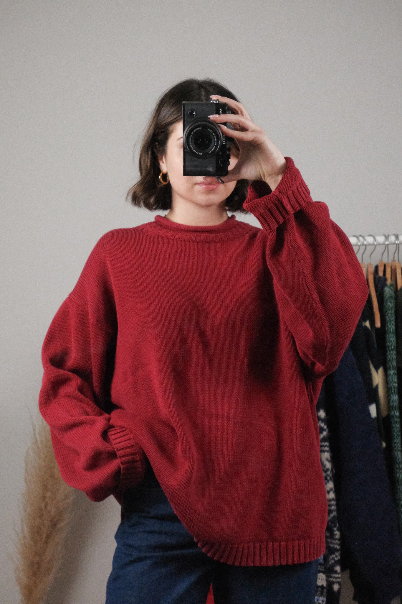 Vintage x Cotton Rolled Neck Sweater (XL/XXL)