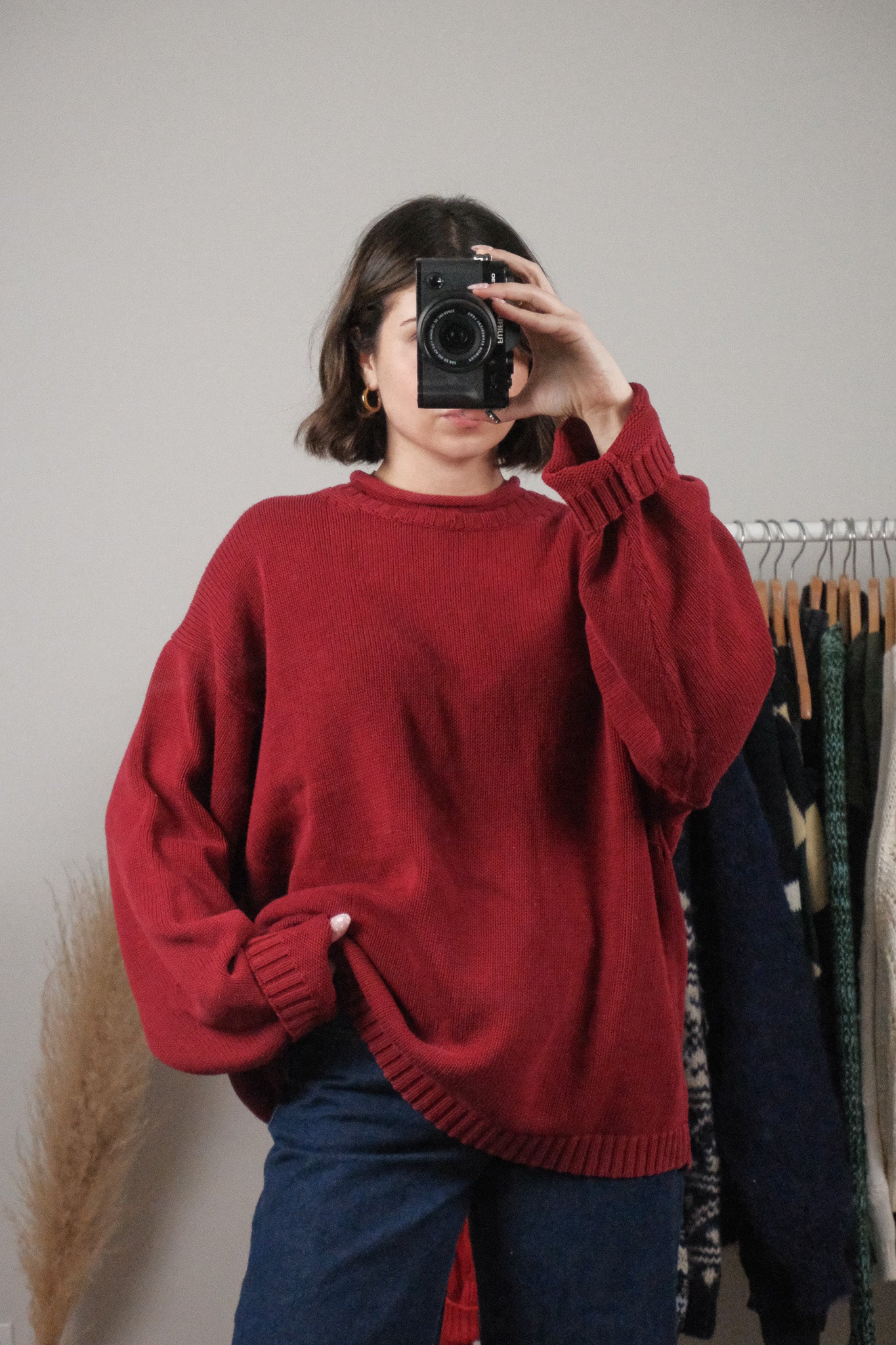 Vintage x Cotton Rolled Neck Sweater (XL/XXL)