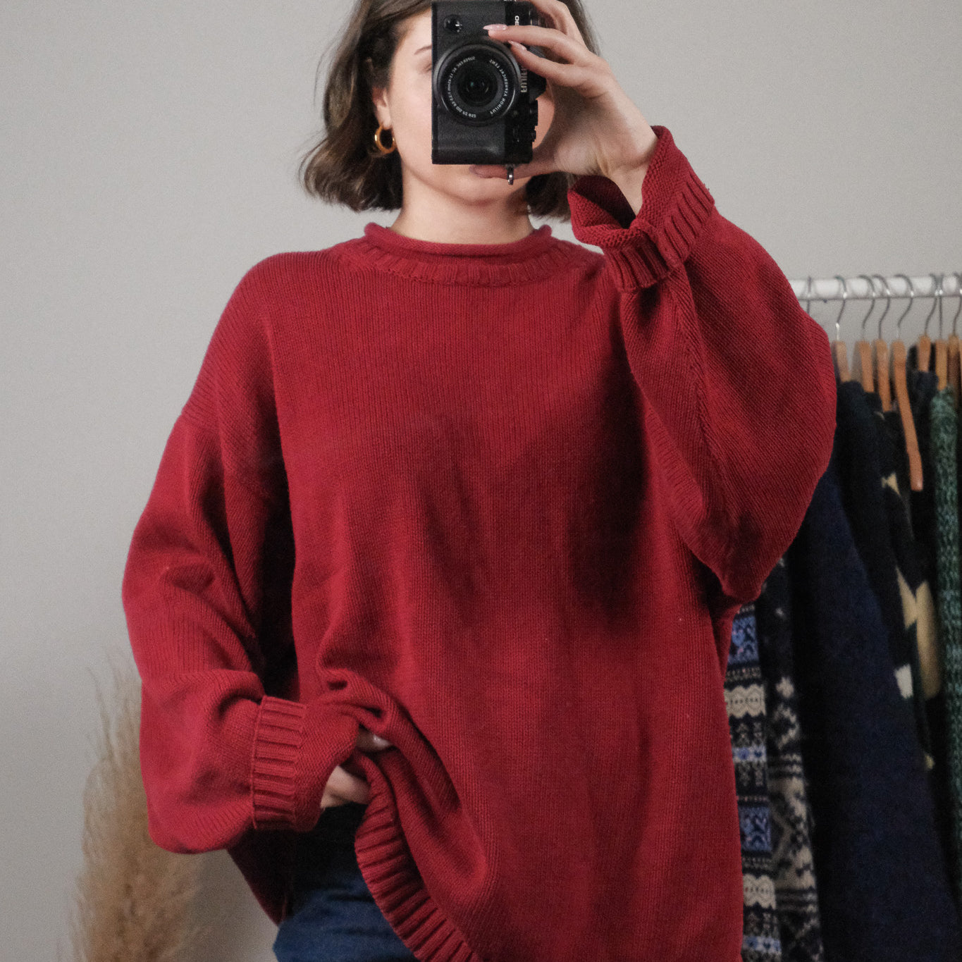 Vintage x Cotton Rolled Neck Sweater (XL/XXL)