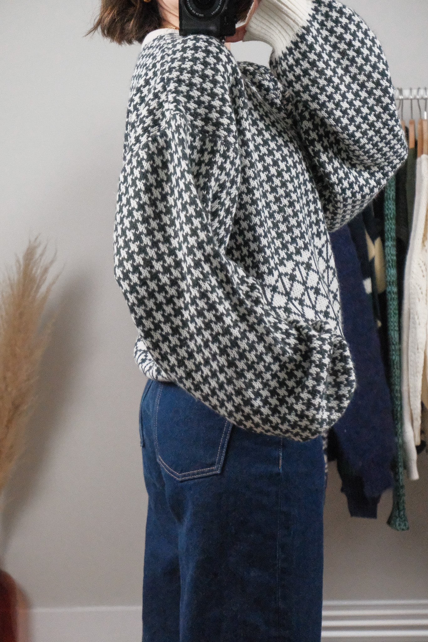 Made in Korea x Vintage x Patterned Sweater (M/L)