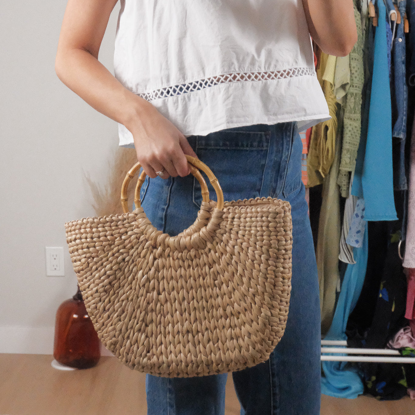 Vintage x Woven Purse
