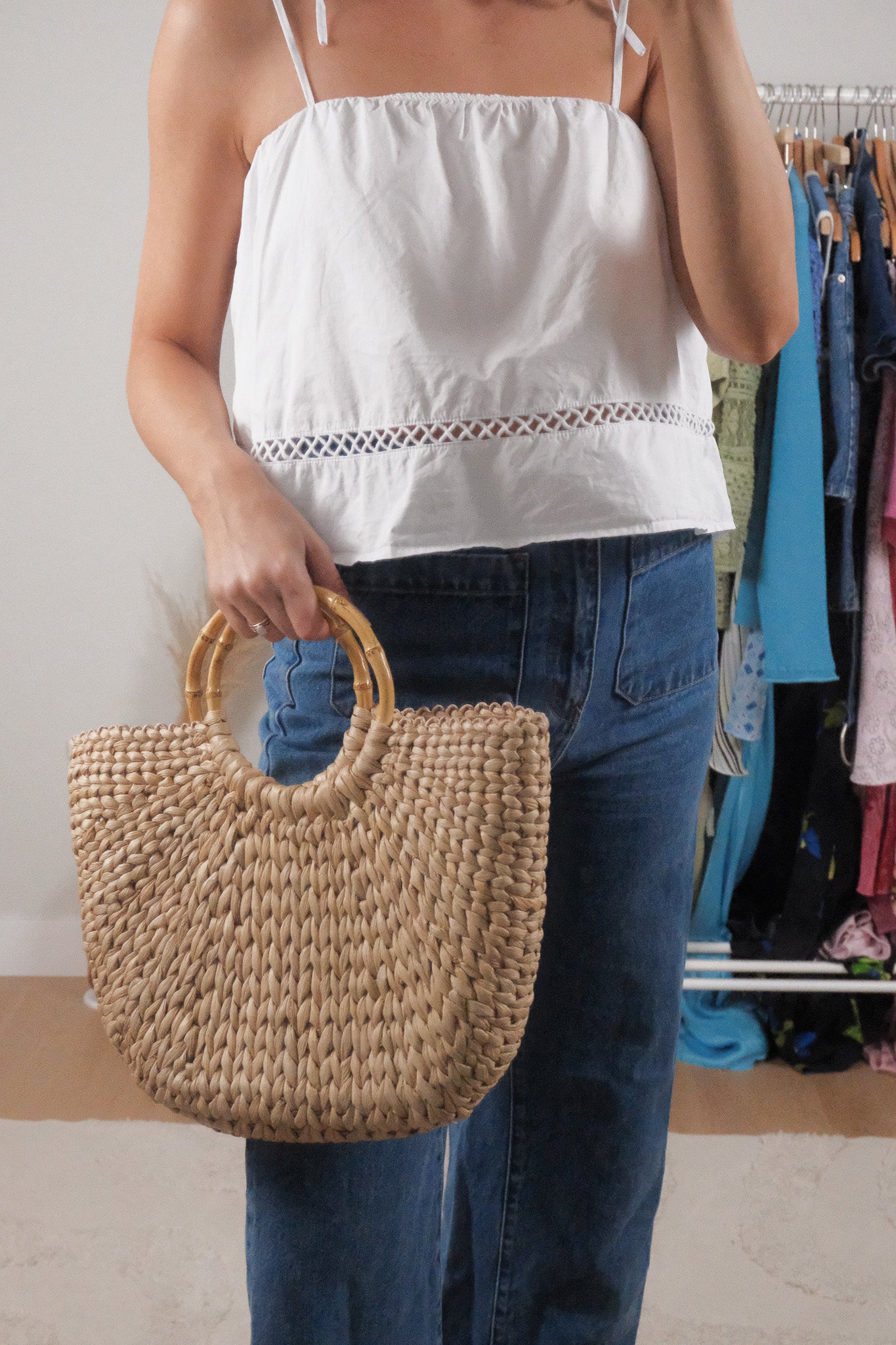 Vintage x Woven Purse