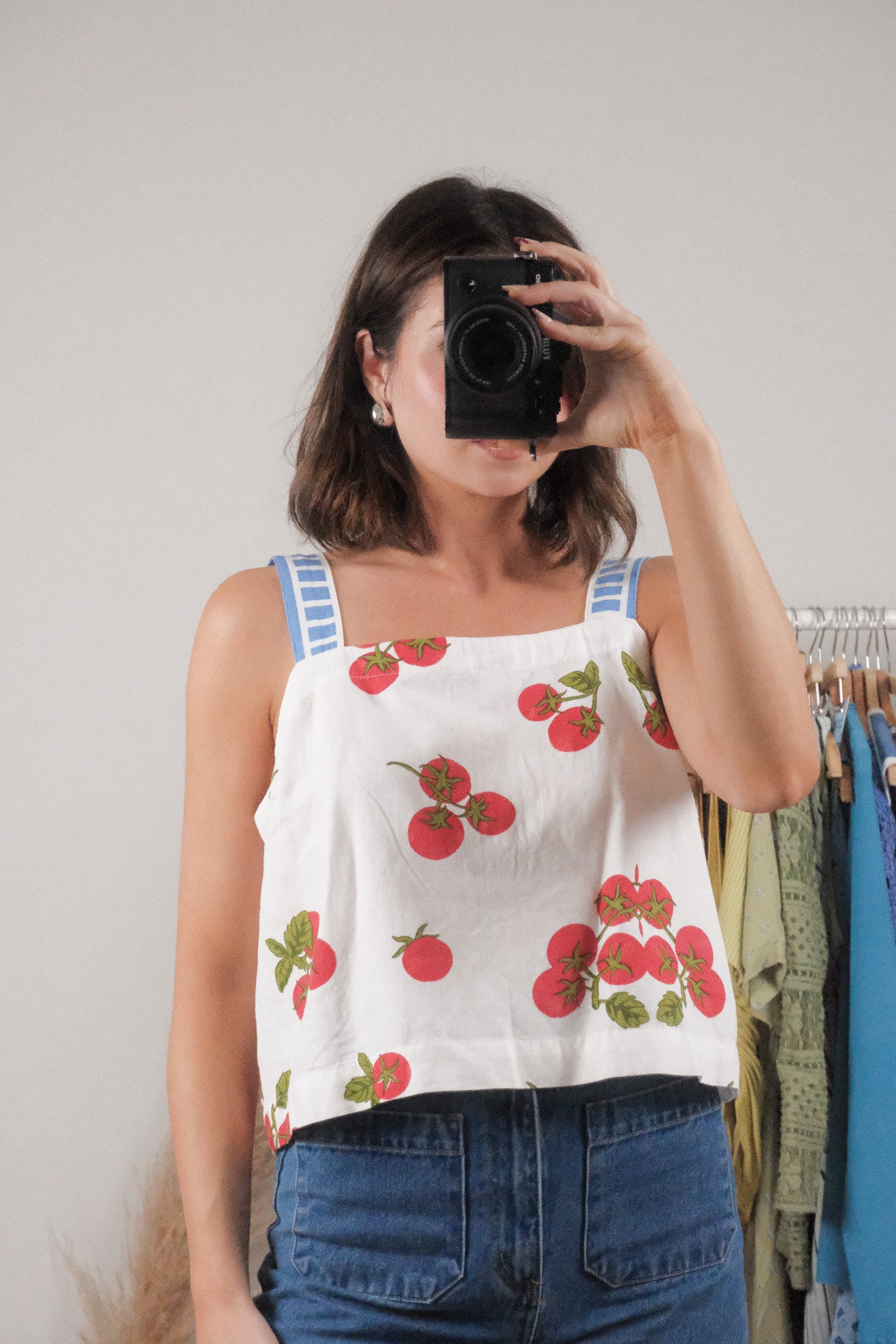 Modern x Tomato Cropped Tank (L)