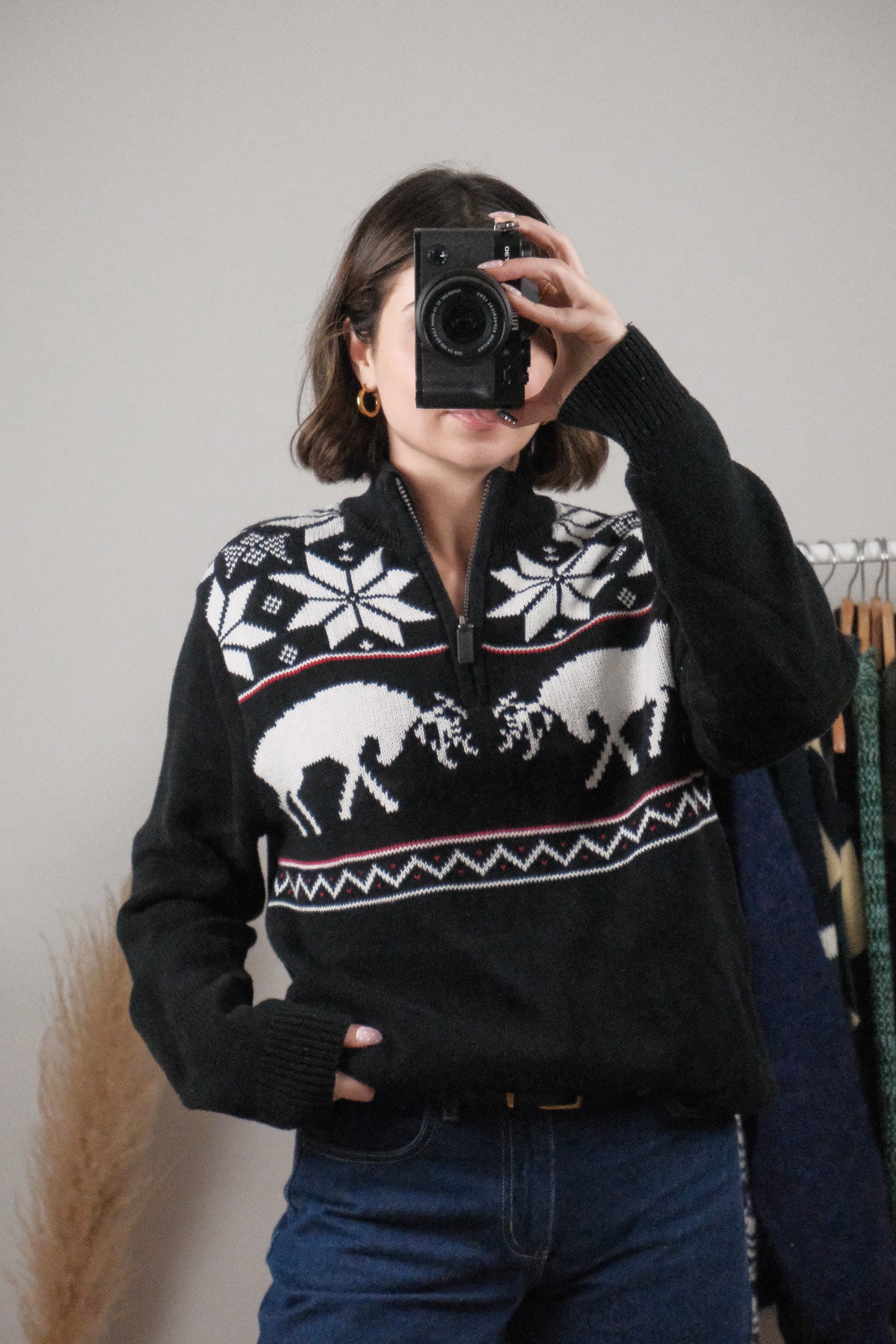 Vintage x Chaps Cotton Quater Zip (M/L)