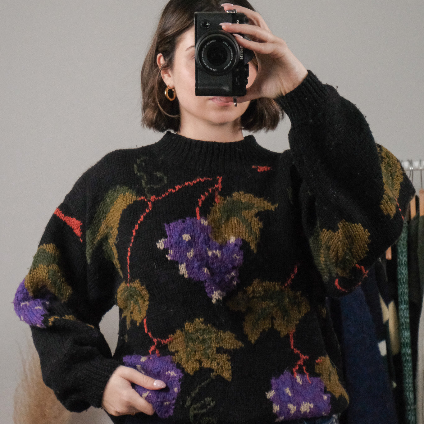 Vintage x Wool Blend Graphic Knit (S/M)