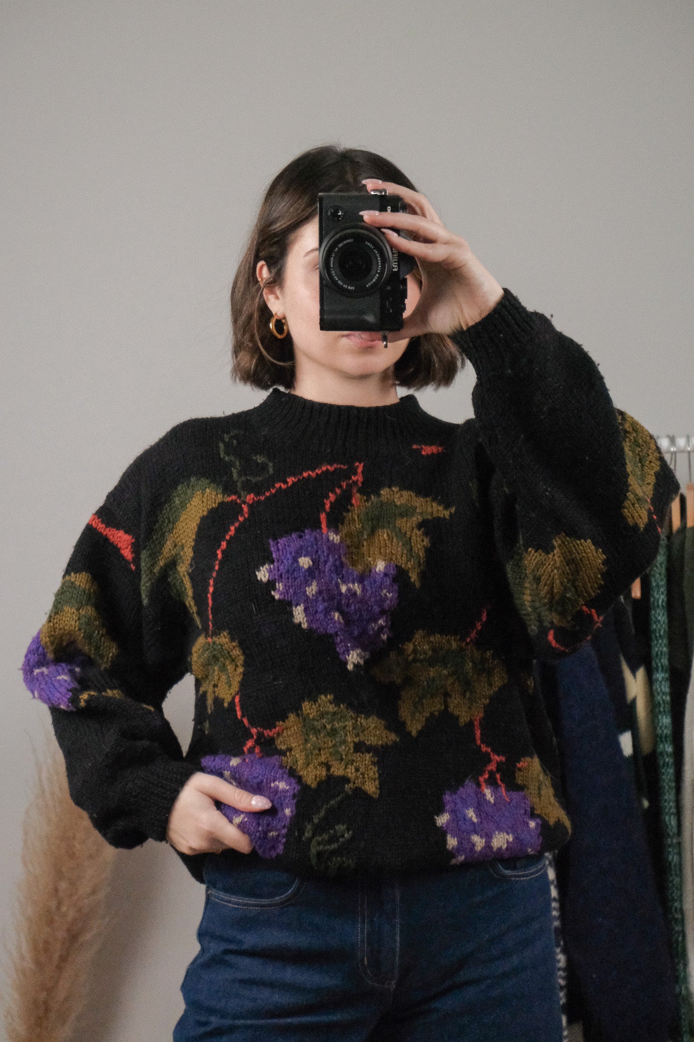 Vintage x Wool Blend Graphic Knit (S/M)