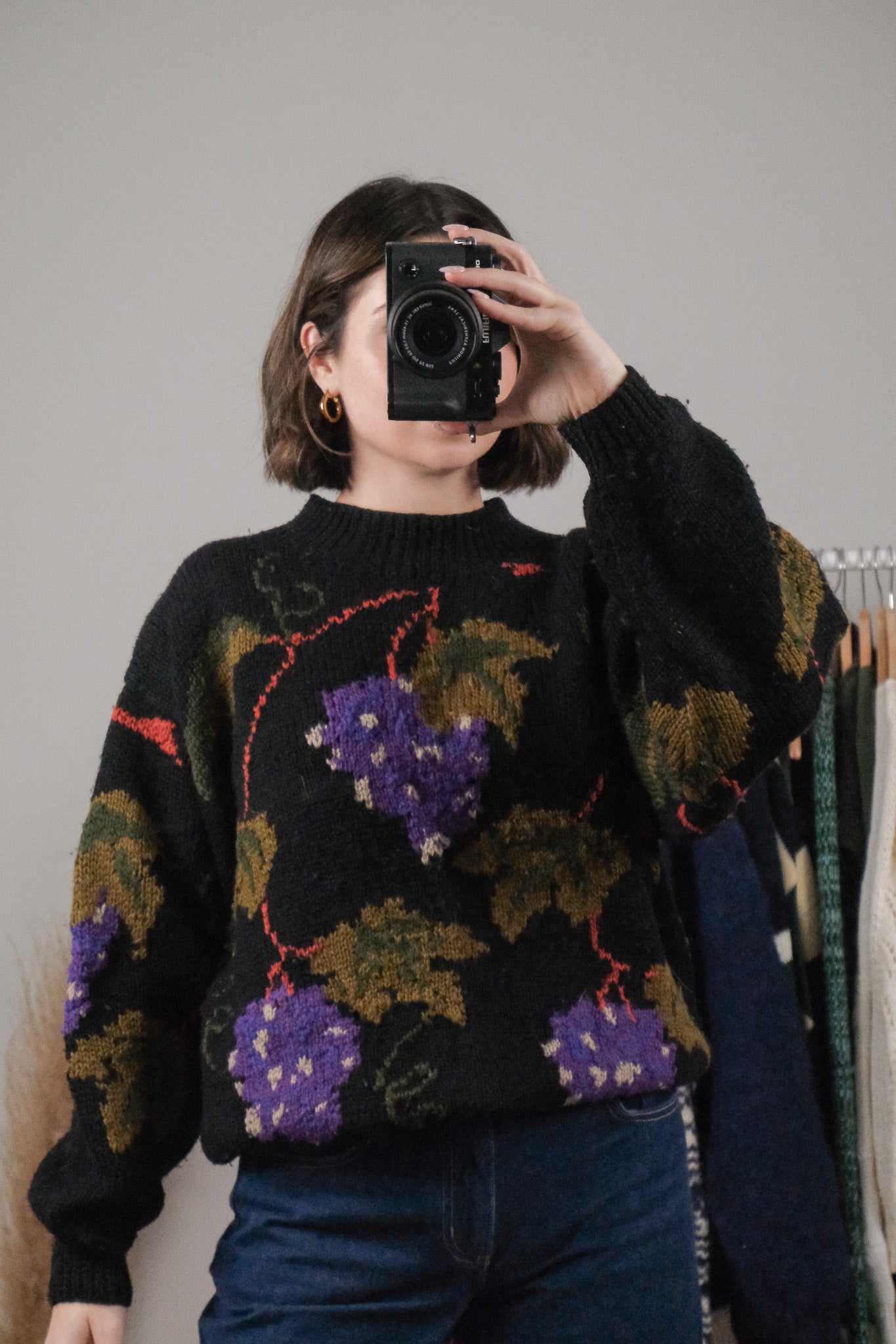 Vintage x Wool Blend Graphic Knit (S/M)