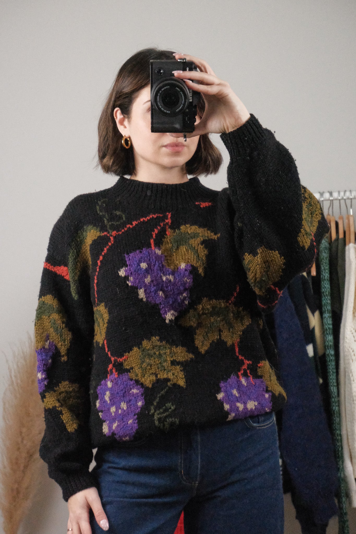 Vintage x Wool Blend Graphic Knit (S/M)