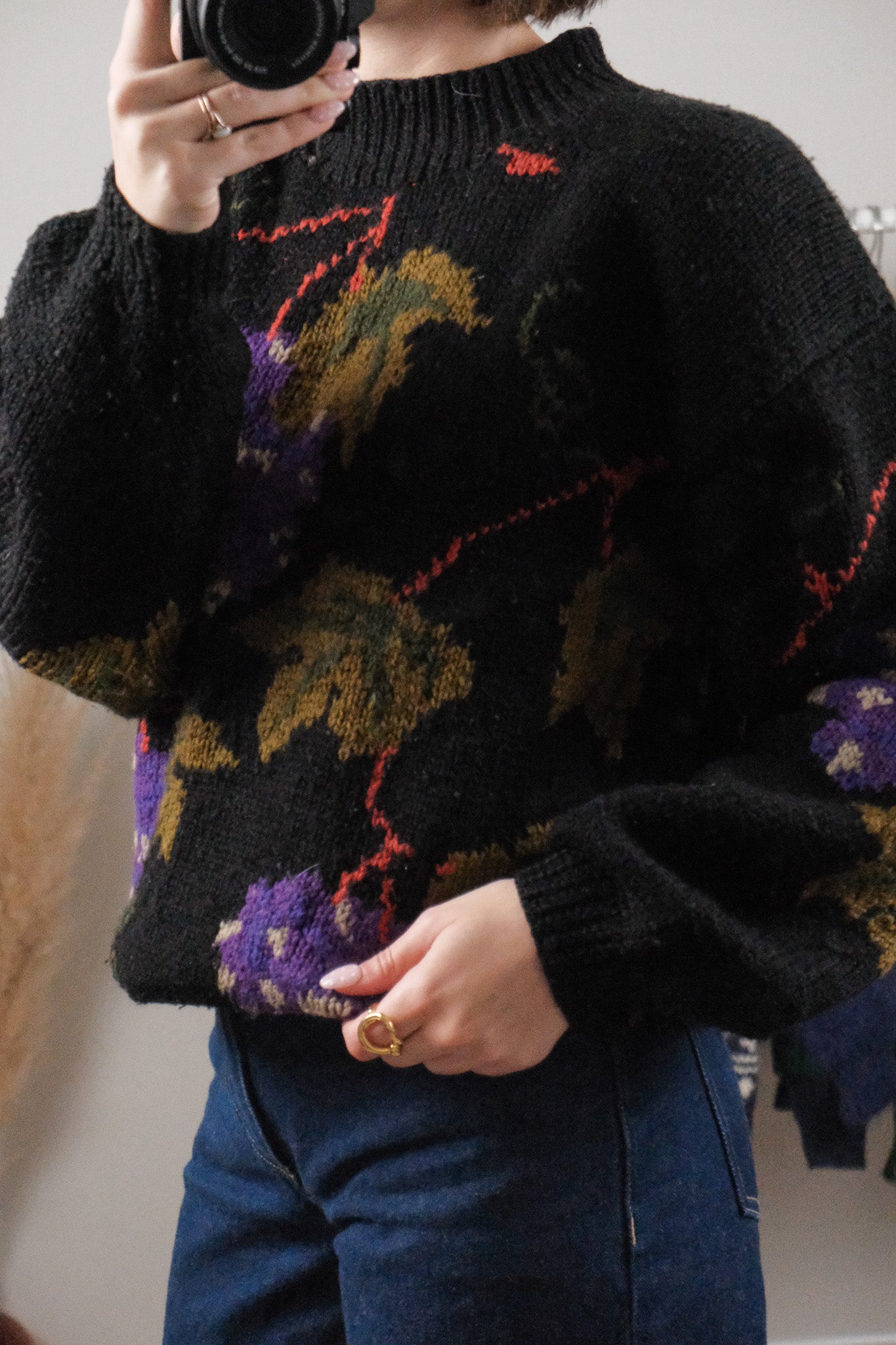 Vintage x Wool Blend Graphic Knit (S/M)