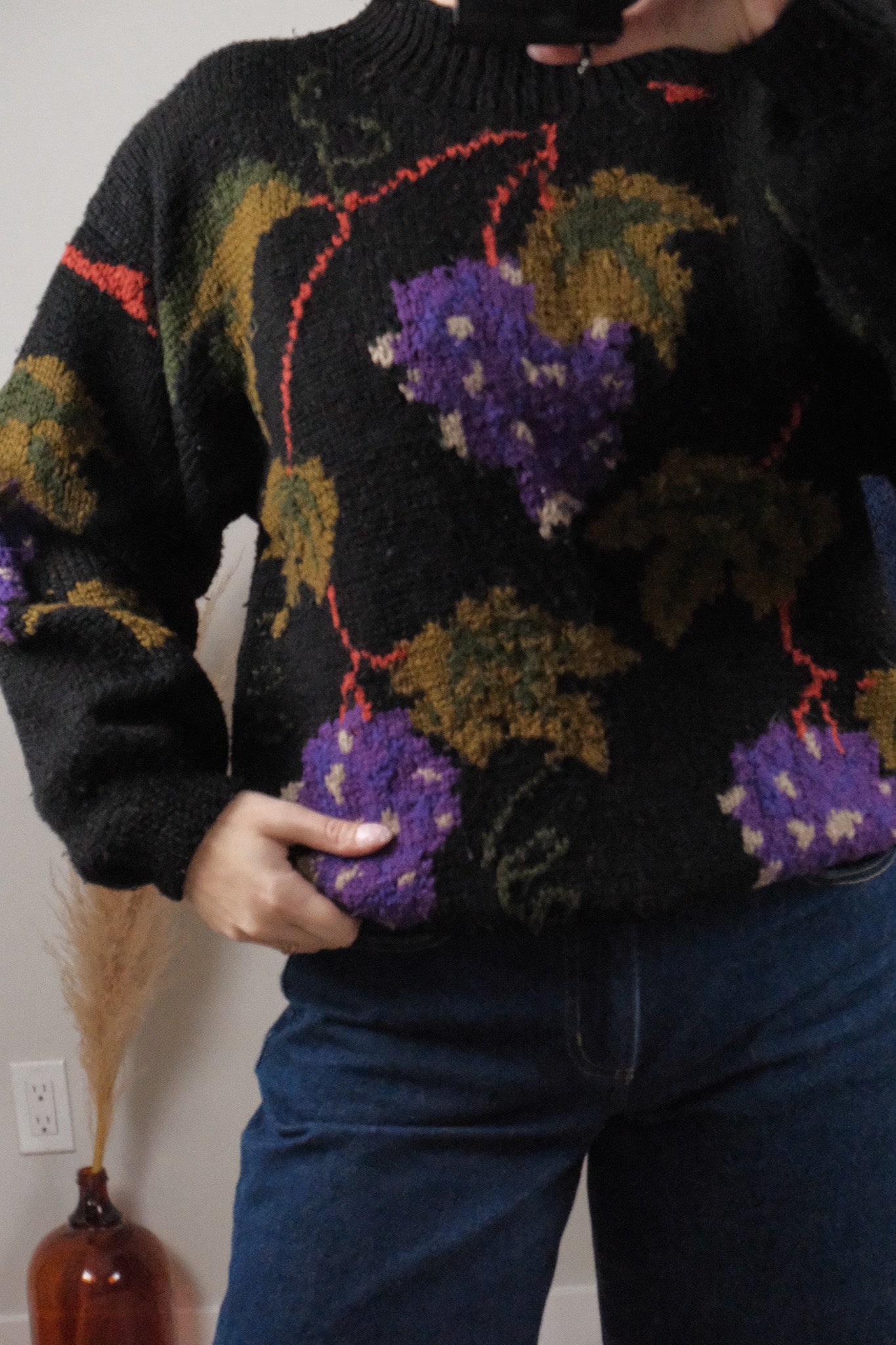 Vintage x Wool Blend Graphic Knit (S/M)