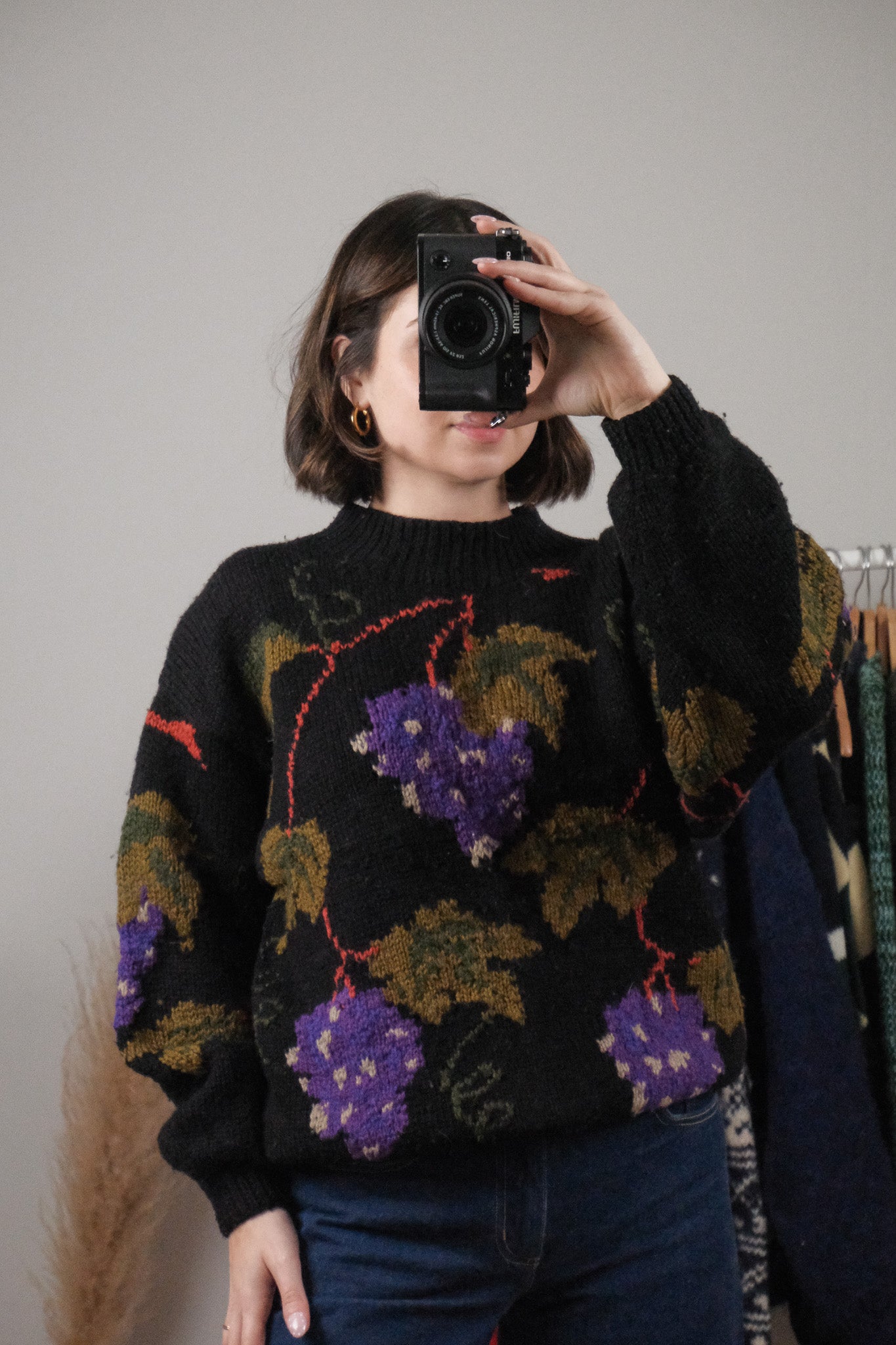 Vintage x Wool Blend Graphic Knit (S/M)