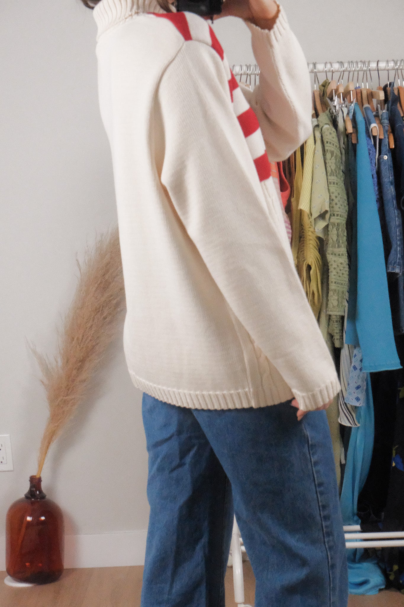Made in Canada x Vintage x American Flag Chunky Turtleneck (S-XL)