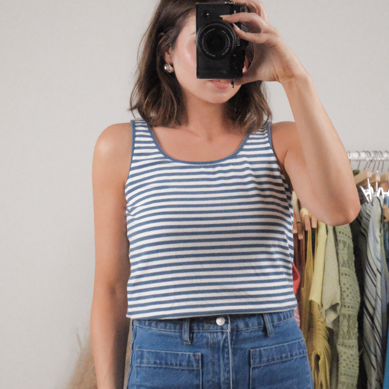Vintage x Striped Tank (S/M)