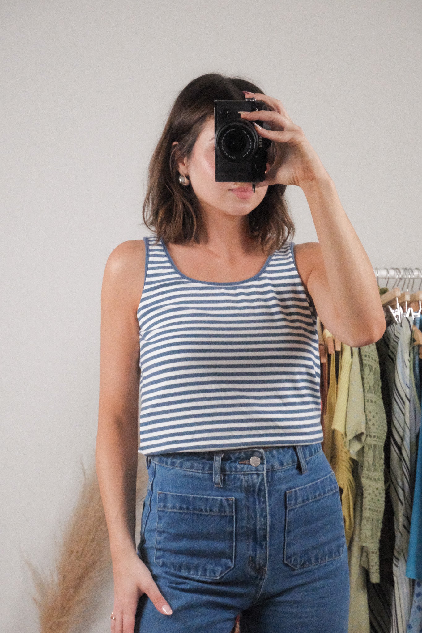Vintage x Striped Tank (S/M)