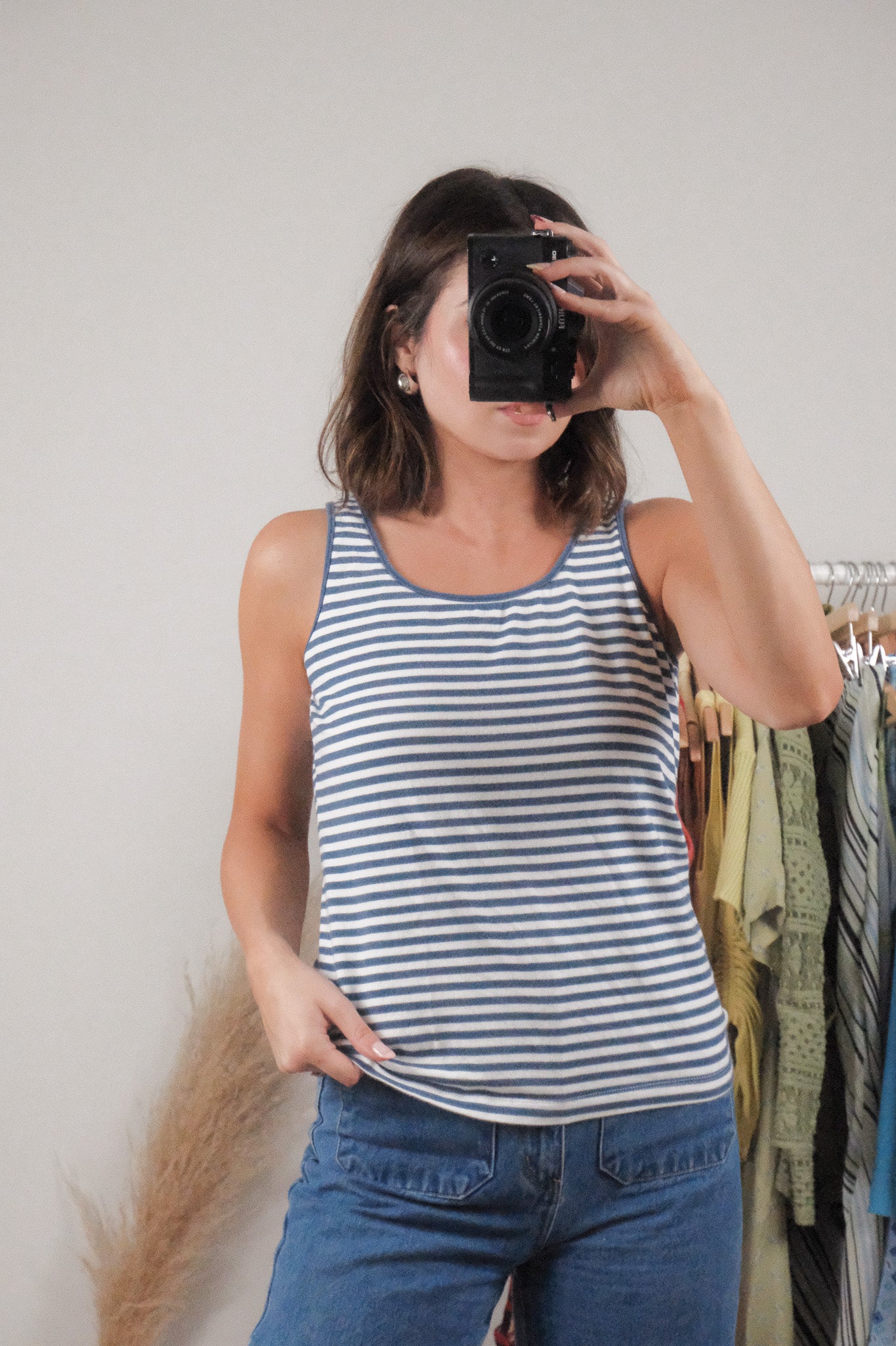 Vintage x Striped Tank (S/M)