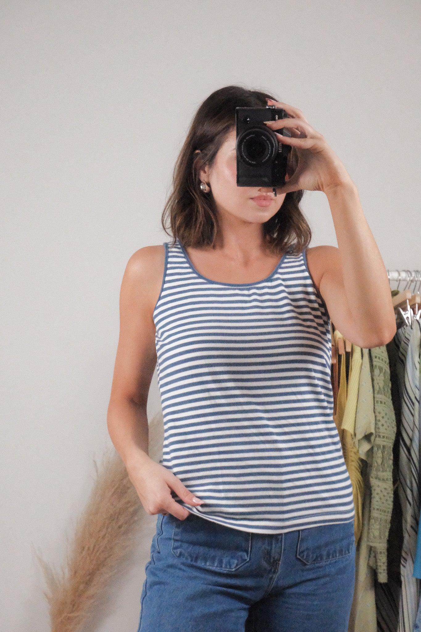 Vintage x Striped Tank (S/M)