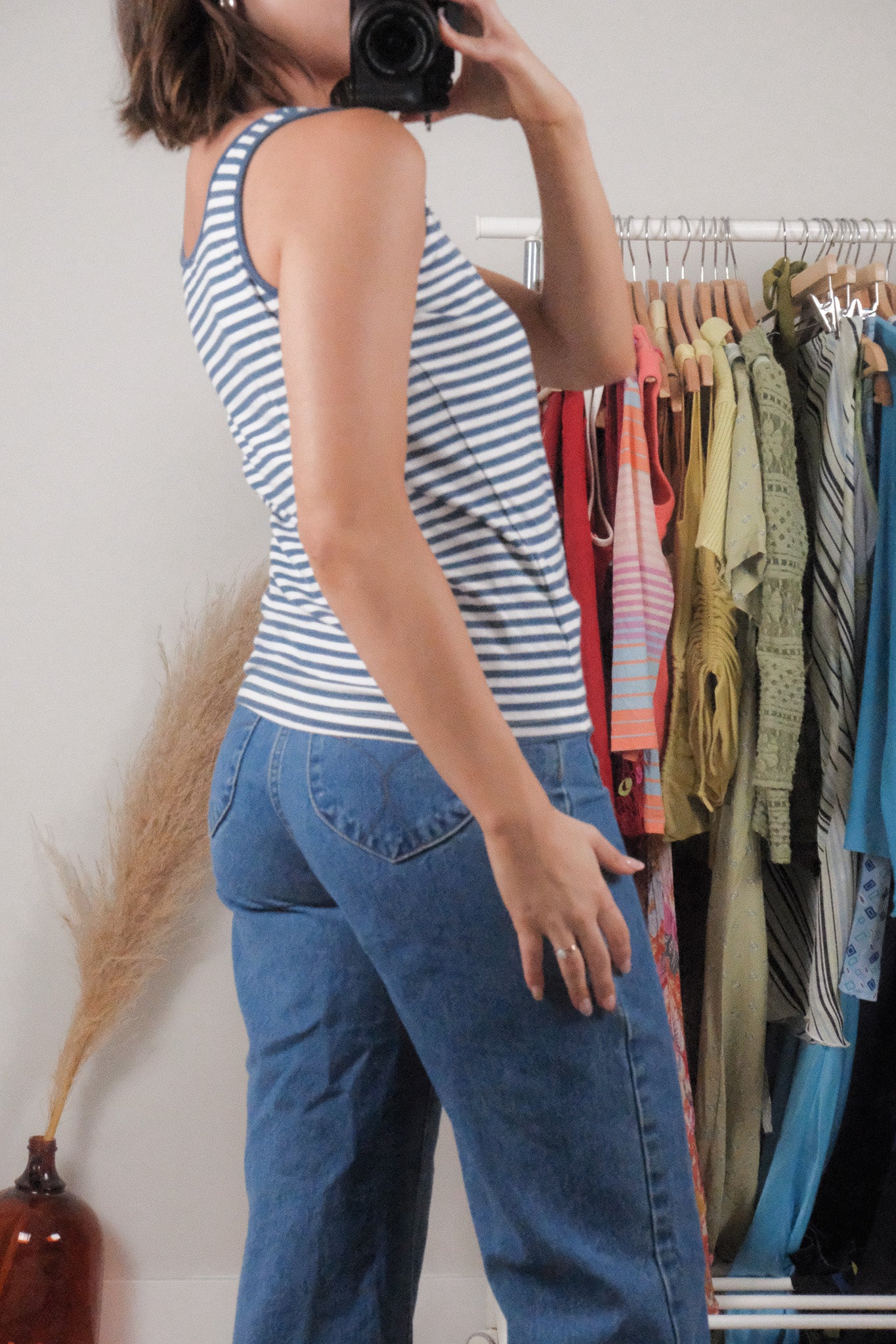 Vintage x Striped Tank (S/M)