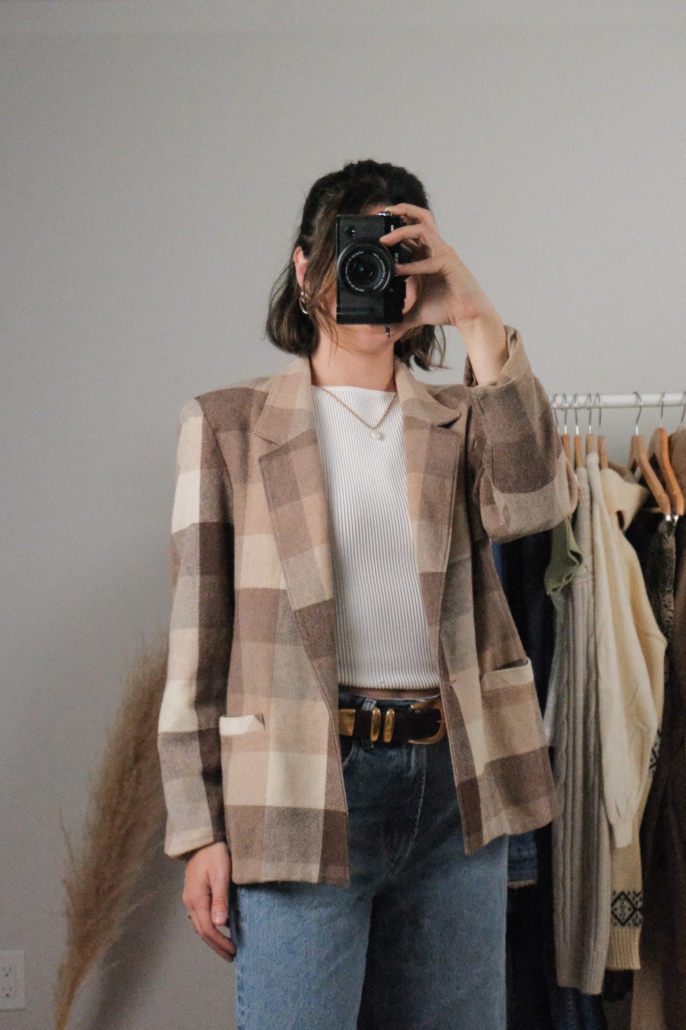 Made in Canada x Vintage x Wool Blend Plaid Blazer (8)