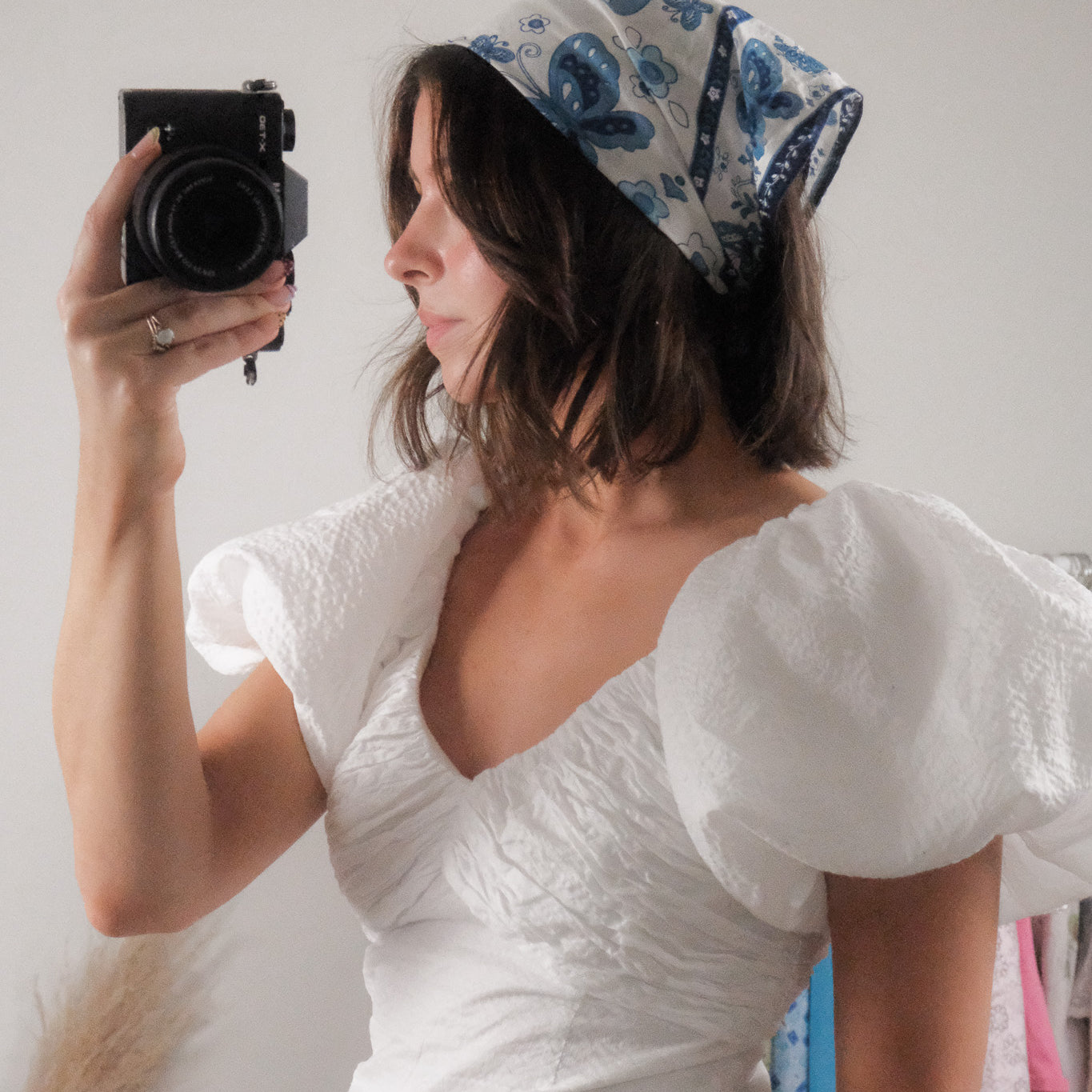 Vintage x Cotton Butterfly Scarf