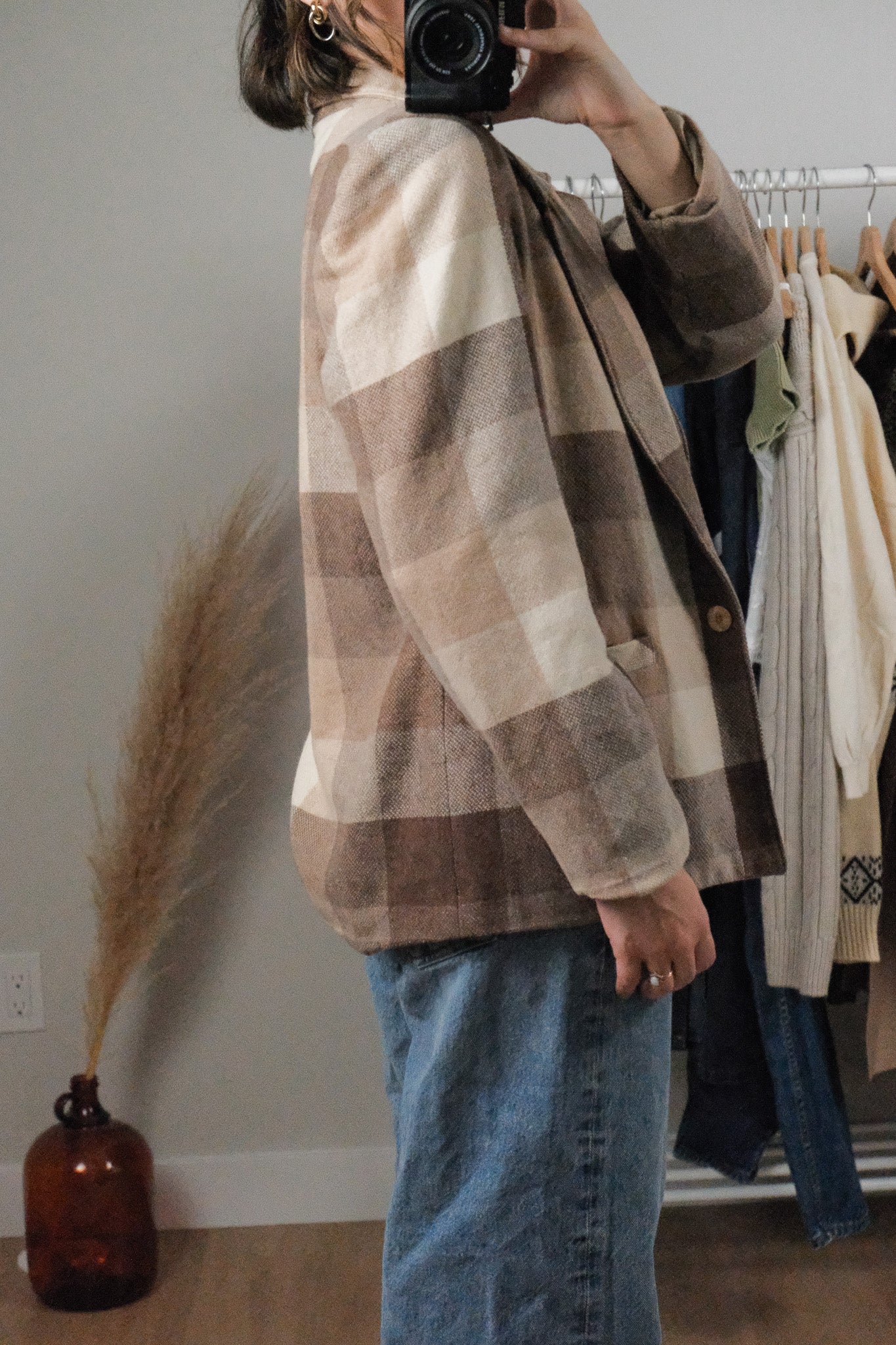 Made in Canada x Vintage x Wool Blend Plaid Blazer (8)