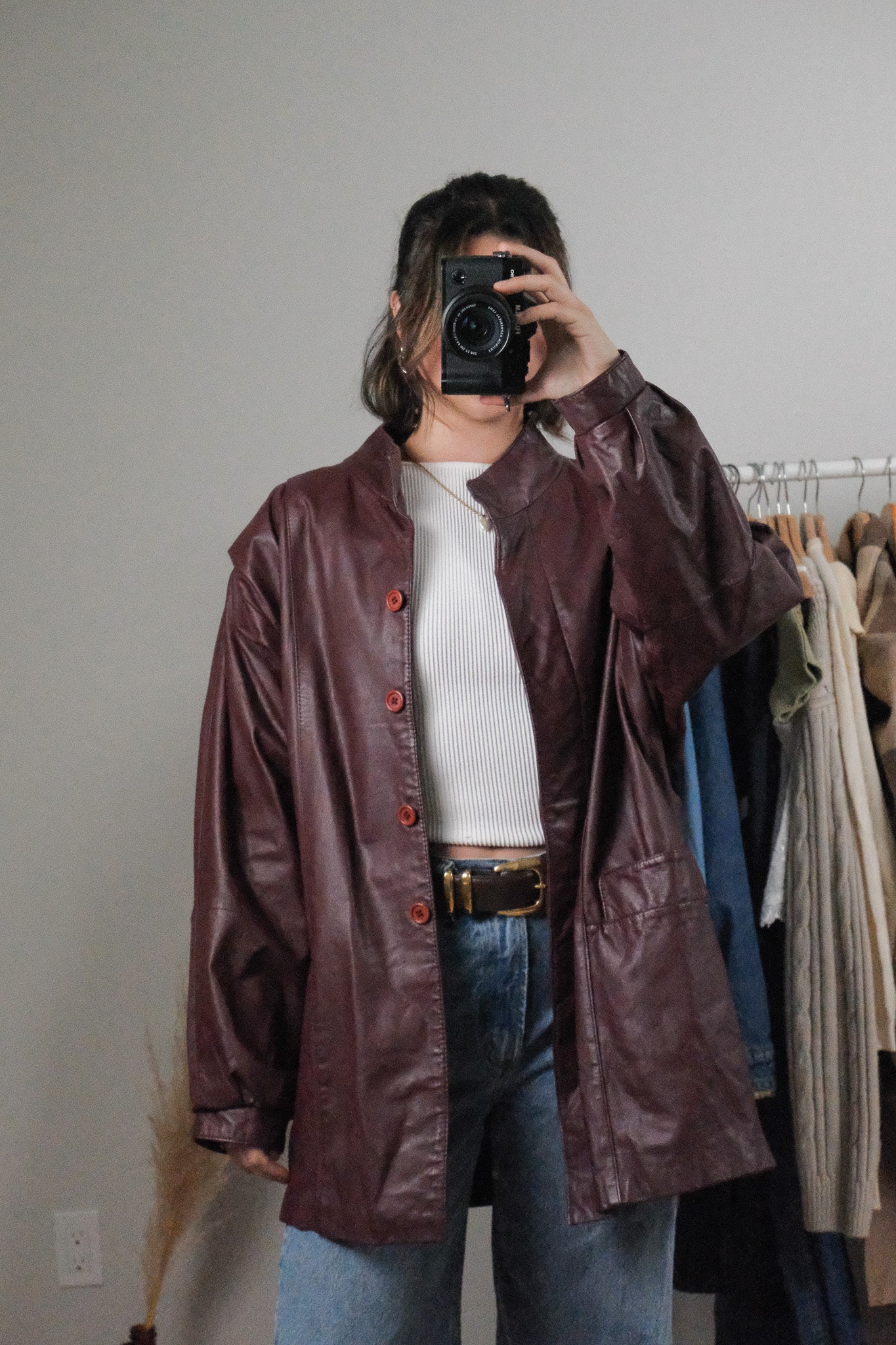 Made in Korea x Vintage x Leather Jacket (10-14)