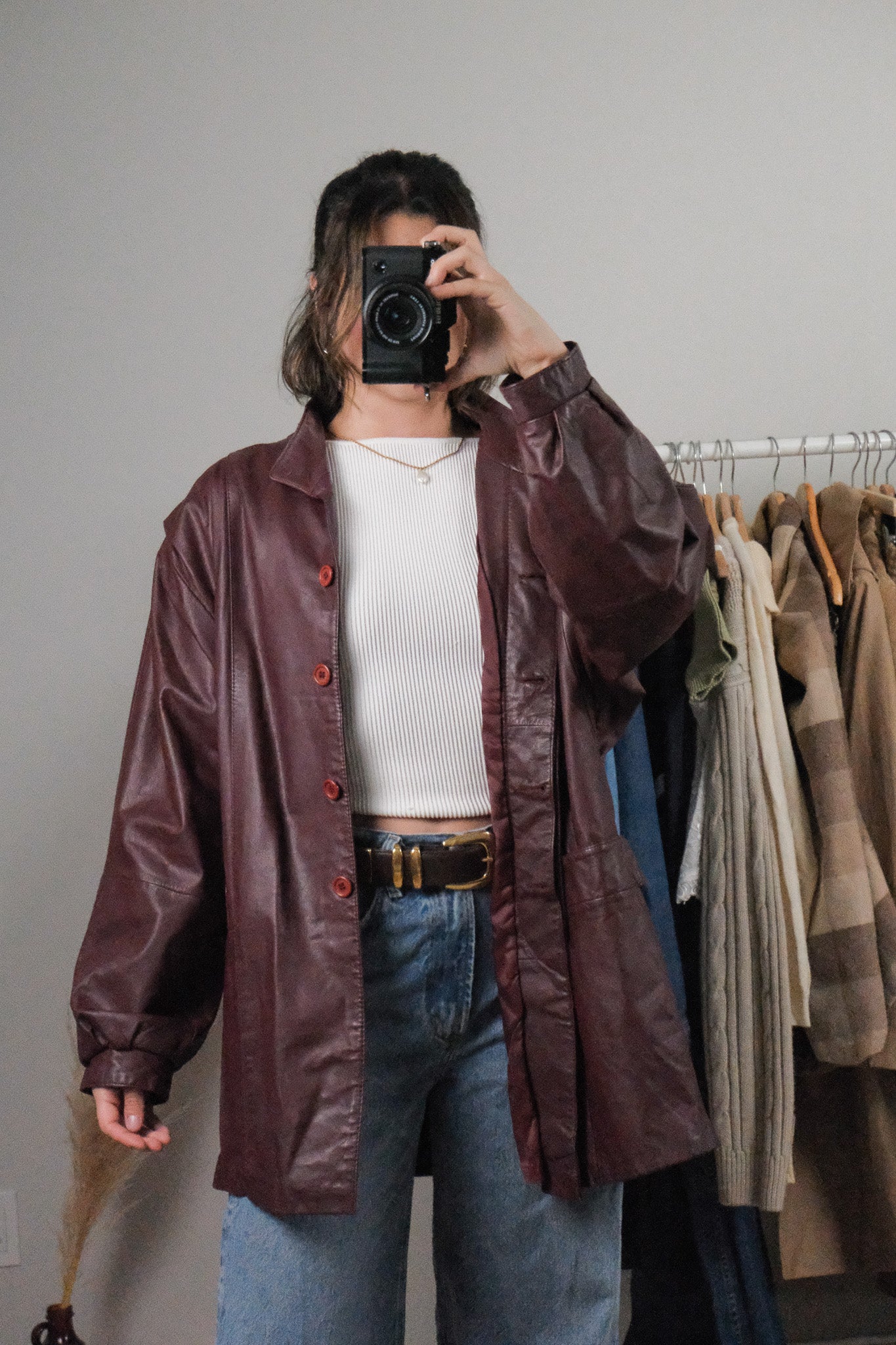Made in Korea x Vintage x Leather Jacket (10-14)