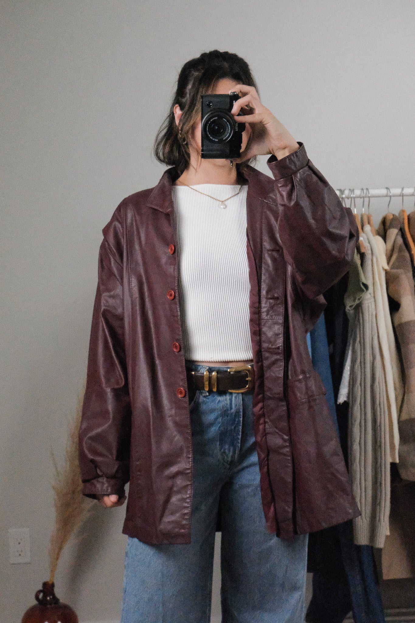 Made in Korea x Vintage x Leather Jacket (10-14)