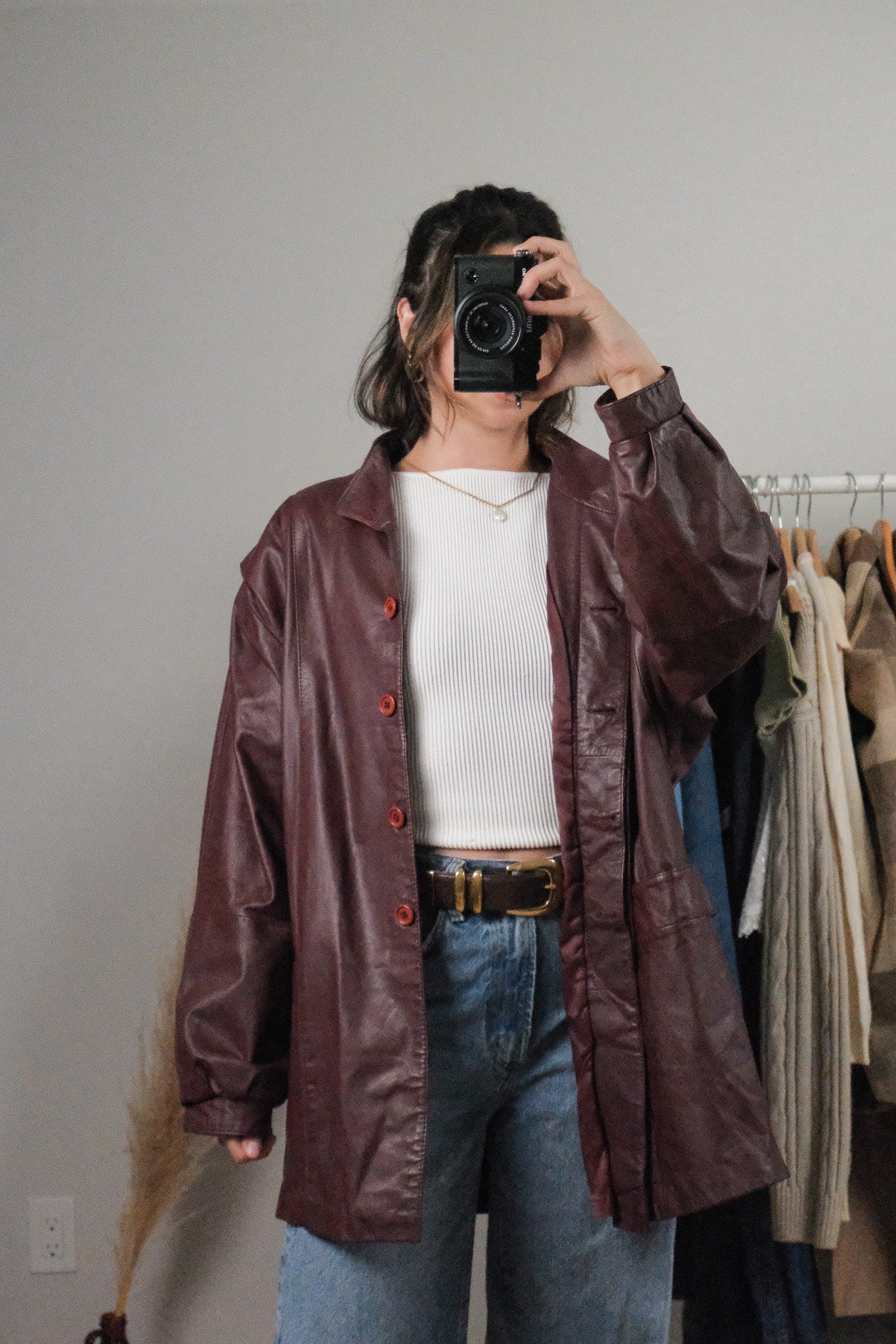 Made in Korea x Vintage x Leather Jacket (10-14)