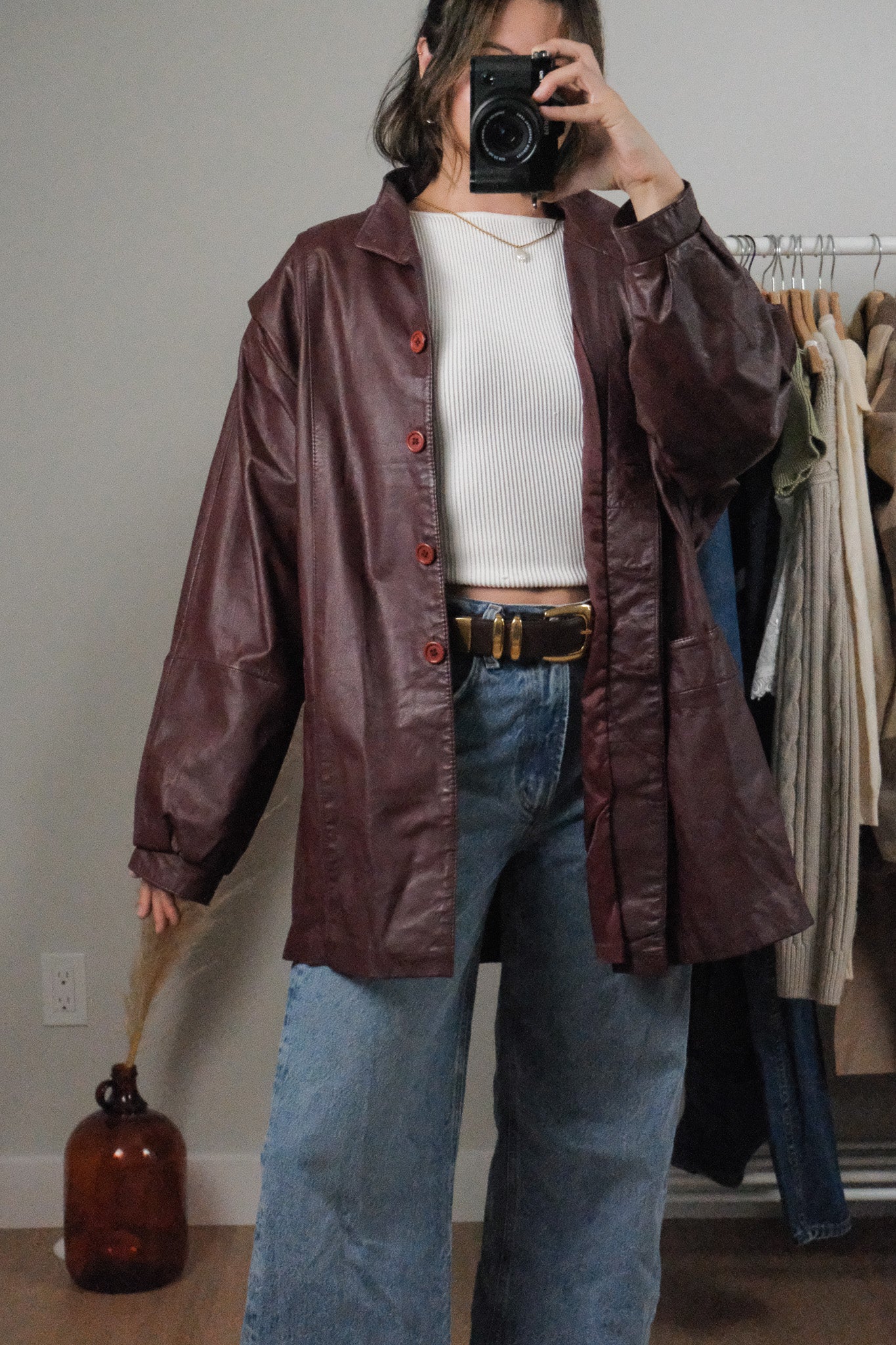 Made in Korea x Vintage x Leather Jacket (10-14)