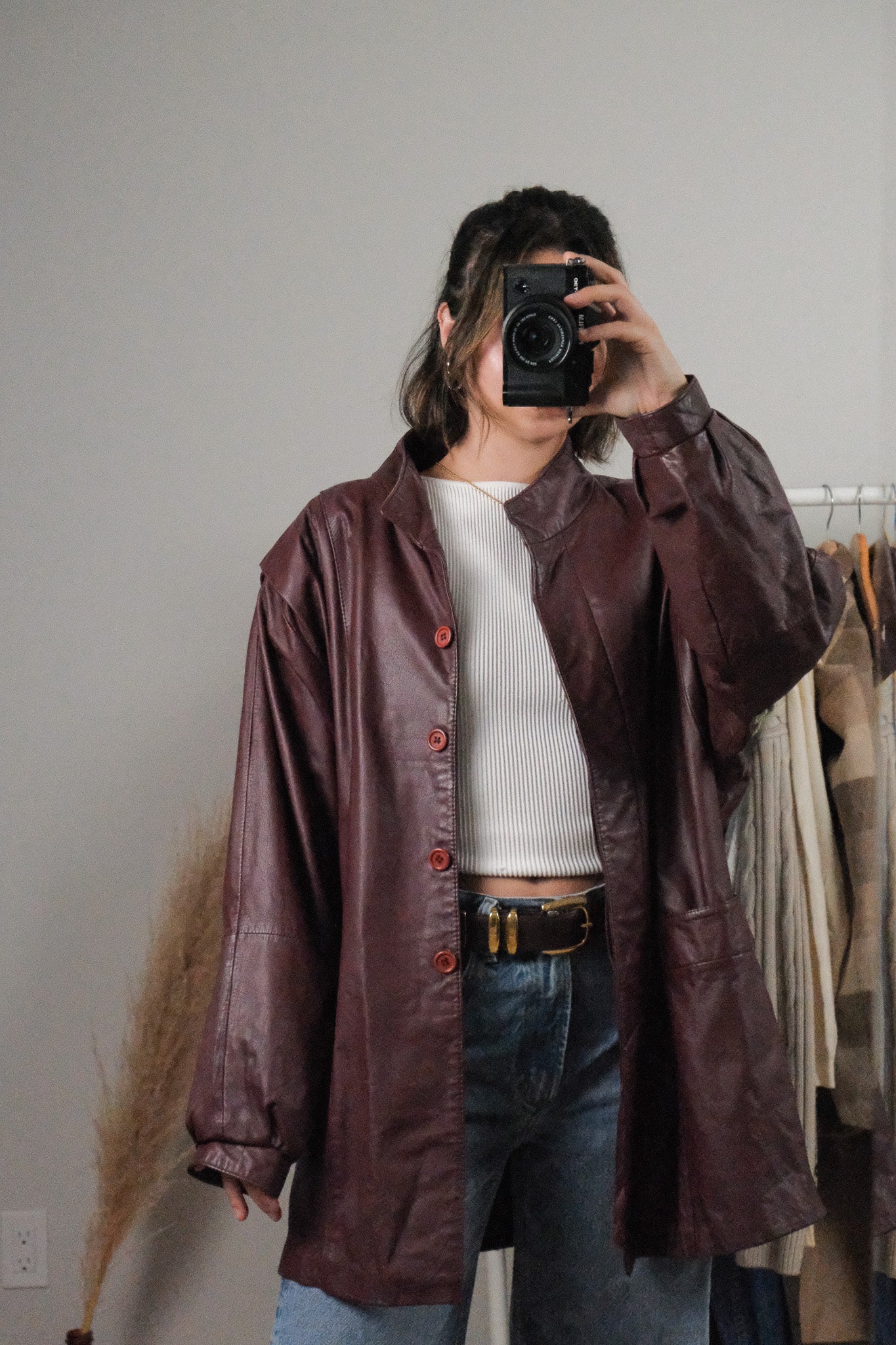 Made in Korea x Vintage x Leather Jacket (10-14)