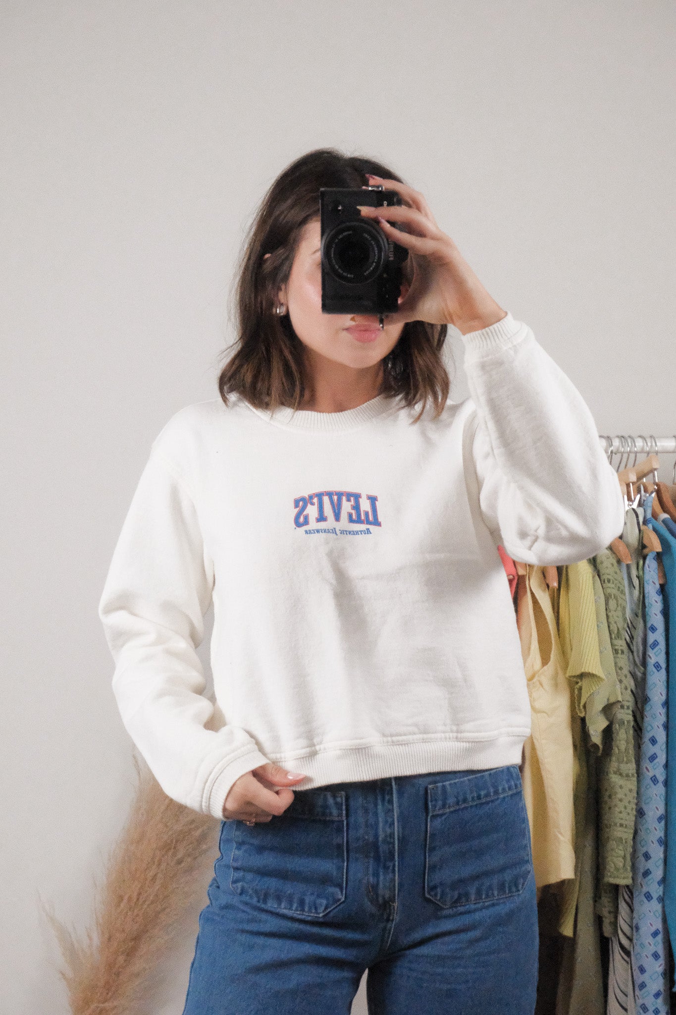 Made in Canada x 90s x LEVIS STRAUSS Cropped Cotton Sweatshirt (S)