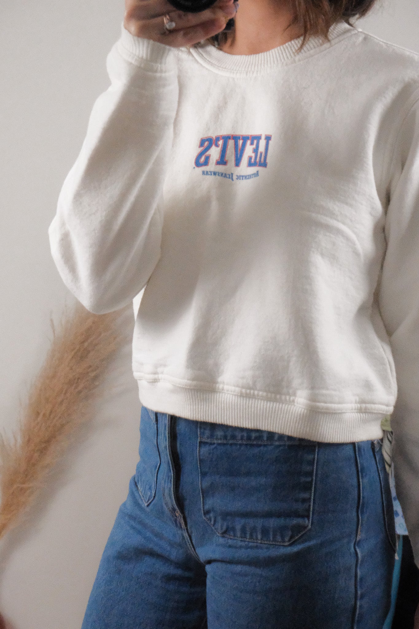 Made in Canada x 90s x LEVIS STRAUSS Cropped Cotton Sweatshirt (S)