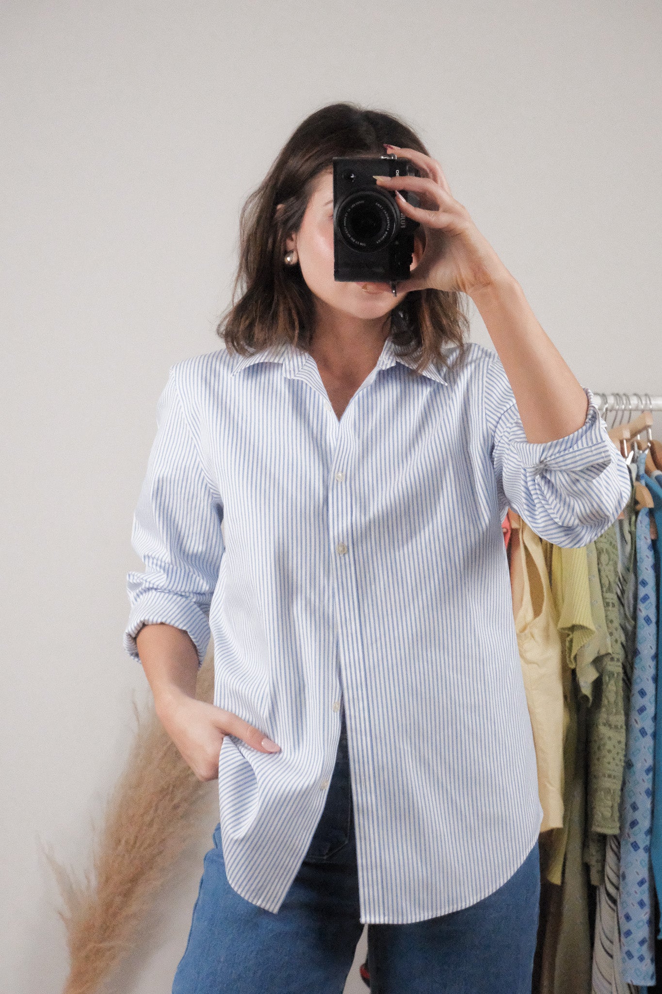 Vintage x Cotton Striped Blouse (M)