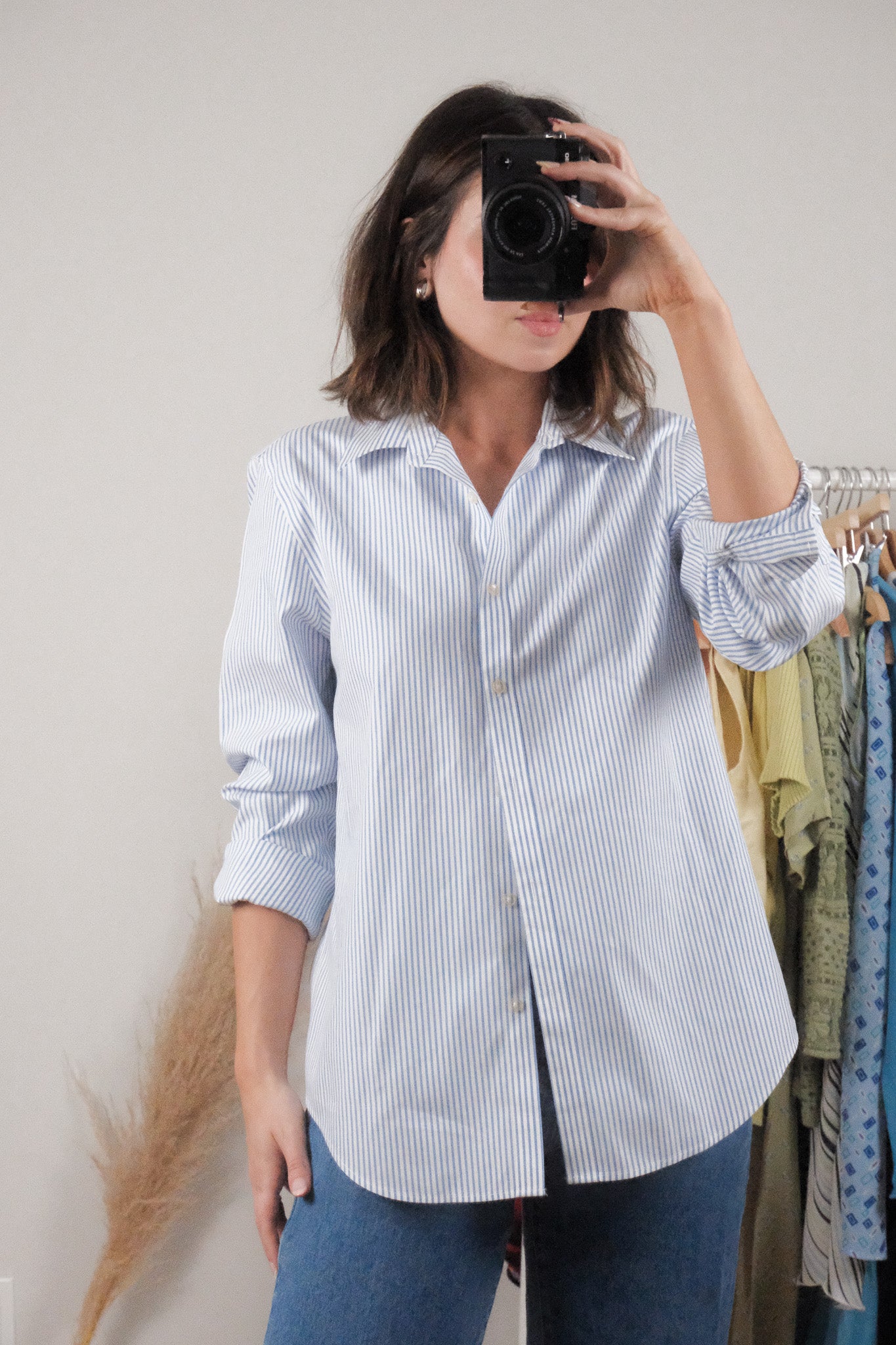 Vintage x Cotton Striped Blouse (M)