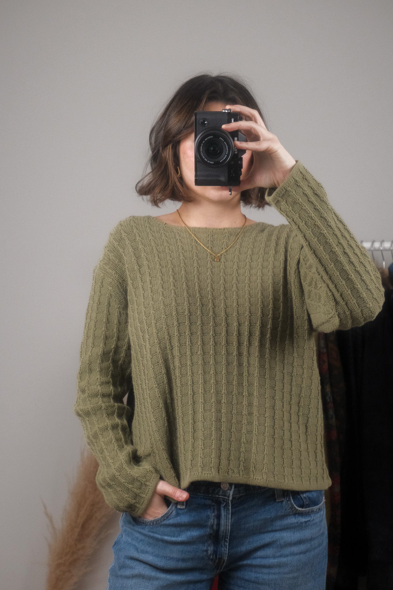 Vintage x Cotton Textured Knit Sweater (M/L)