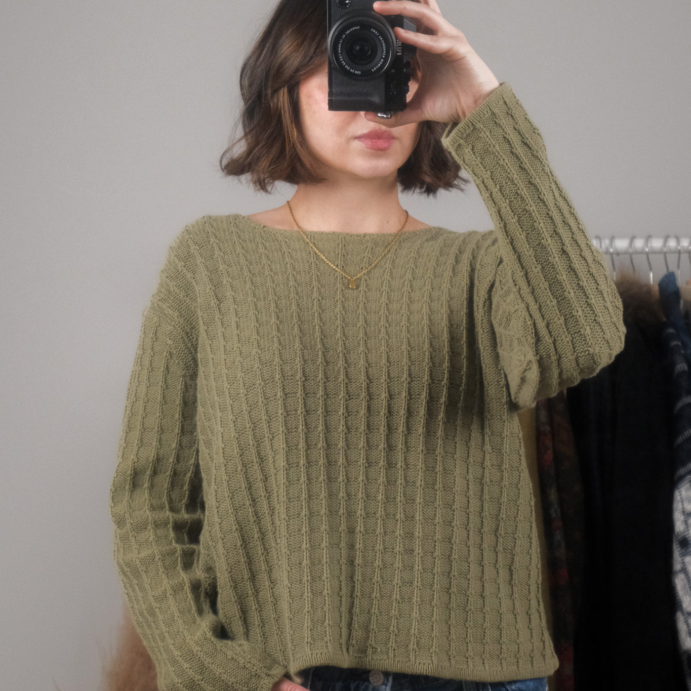 Vintage x Cotton Textured Knit Sweater (M/L)