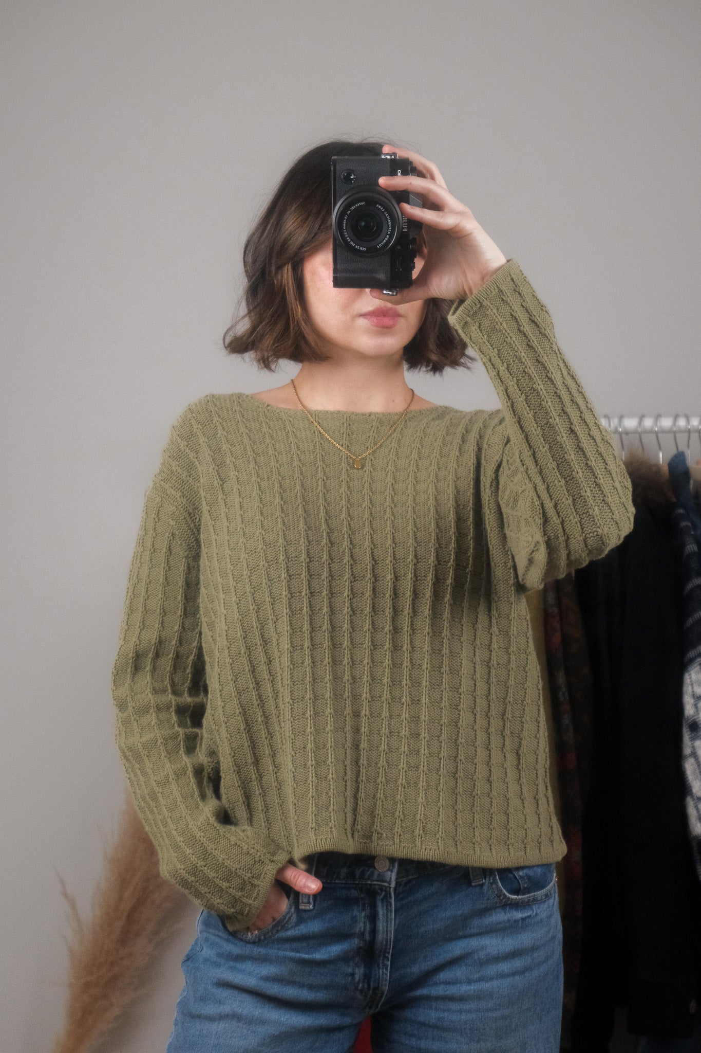 Vintage x Cotton Textured Knit Sweater (M/L)