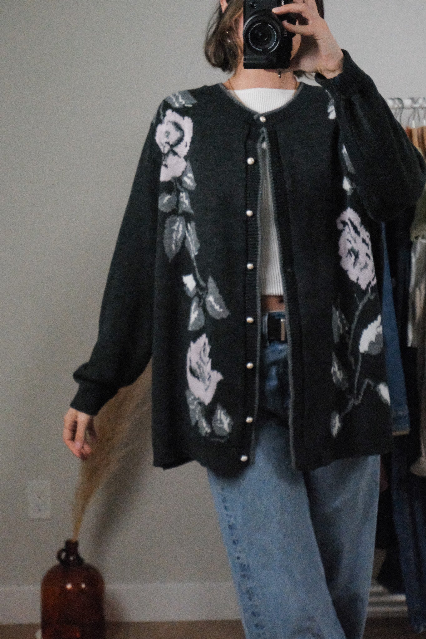 Vintage x Flower Cardigan (L)