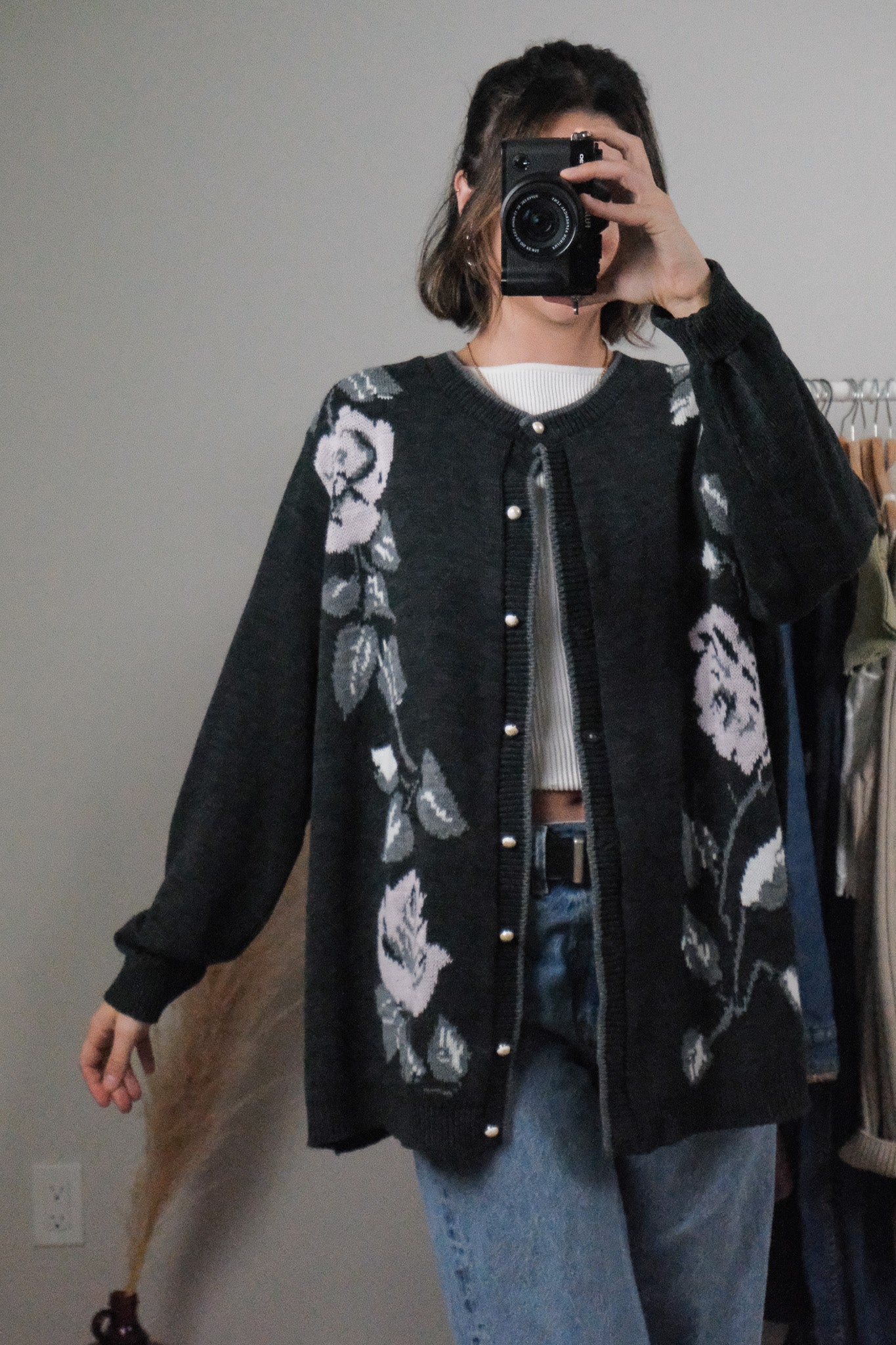 Vintage x Flower Cardigan (L)