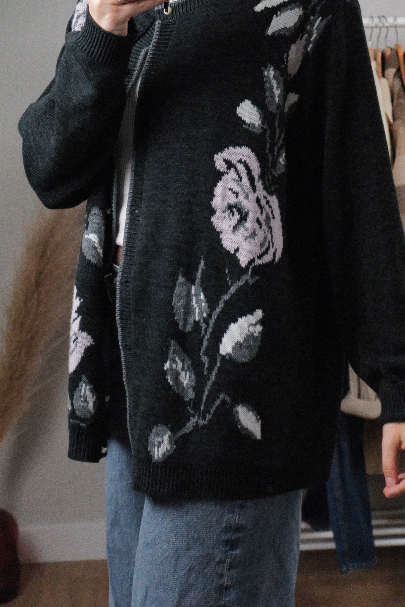 Vintage x Flower Cardigan (L)