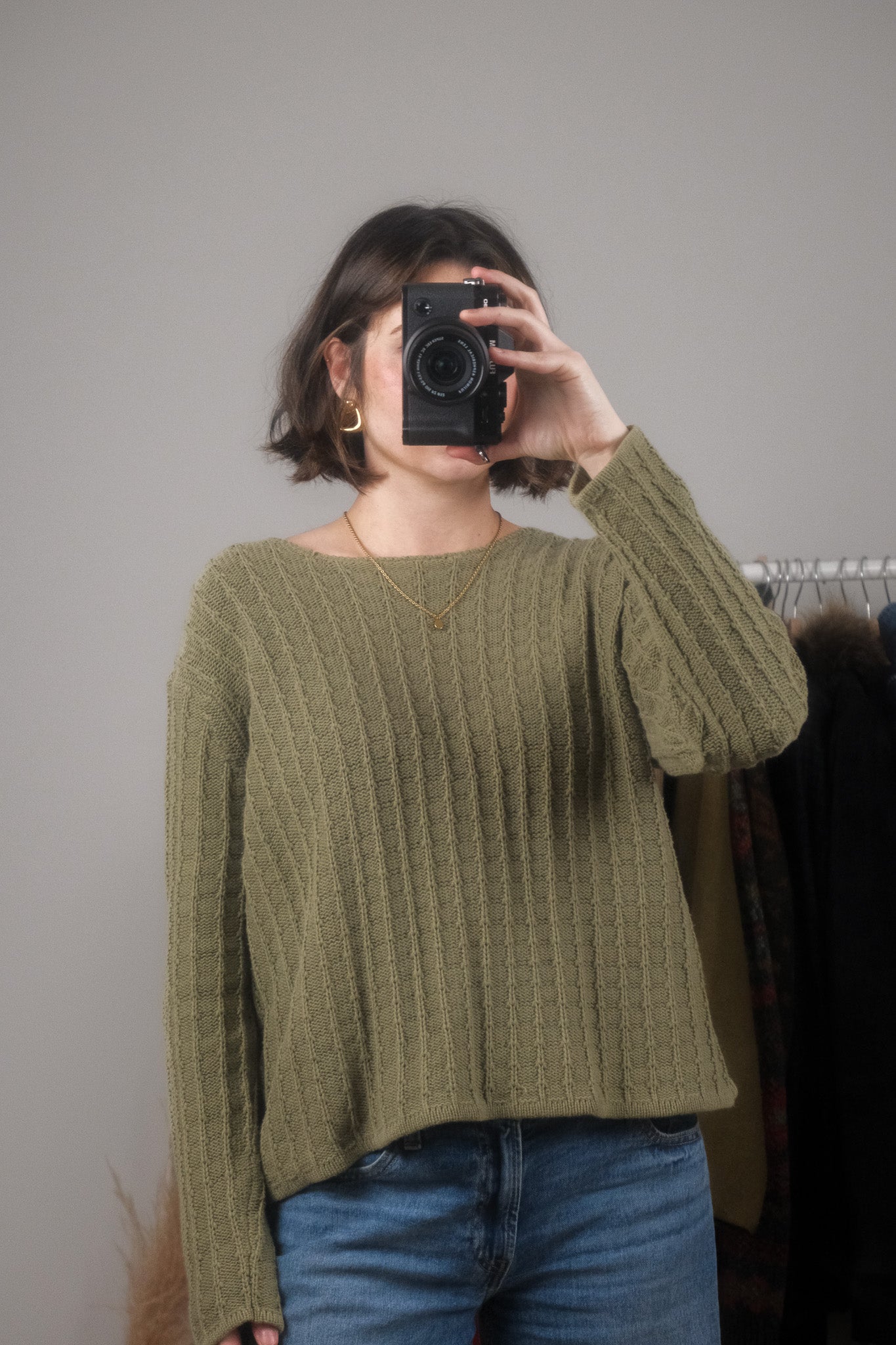 Vintage x Cotton Textured Knit Sweater (M/L)