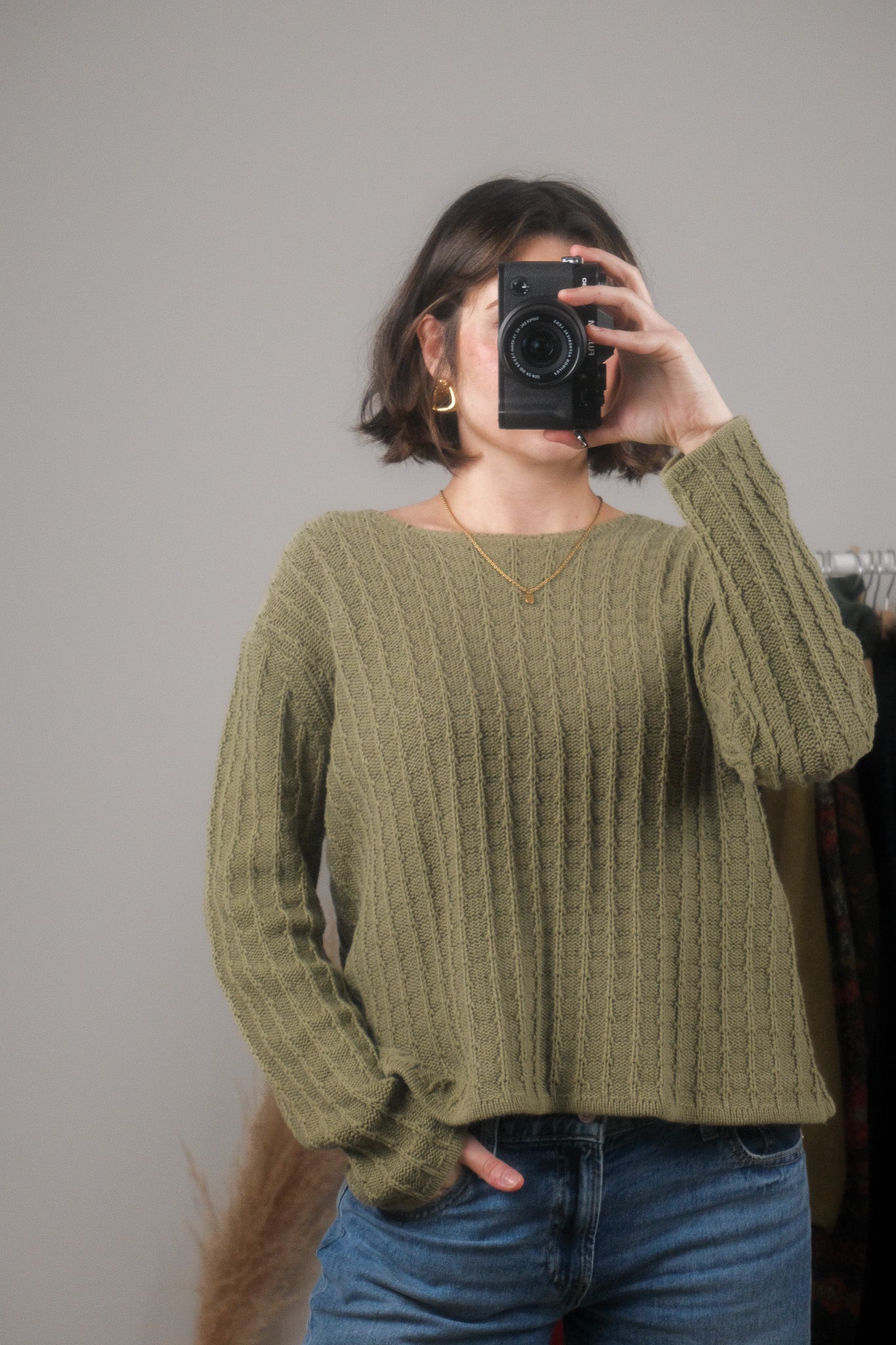 Vintage x Cotton Textured Knit Sweater (M/L)