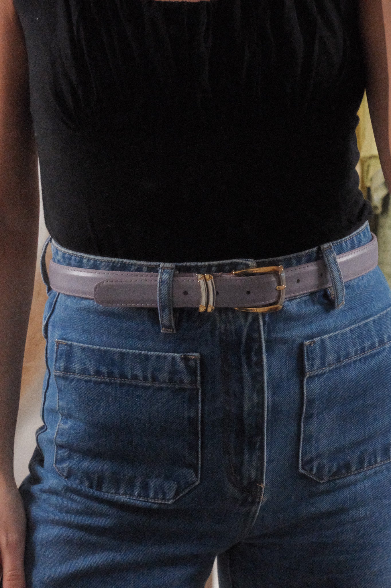 Vintage x Leather Belt (S/M)