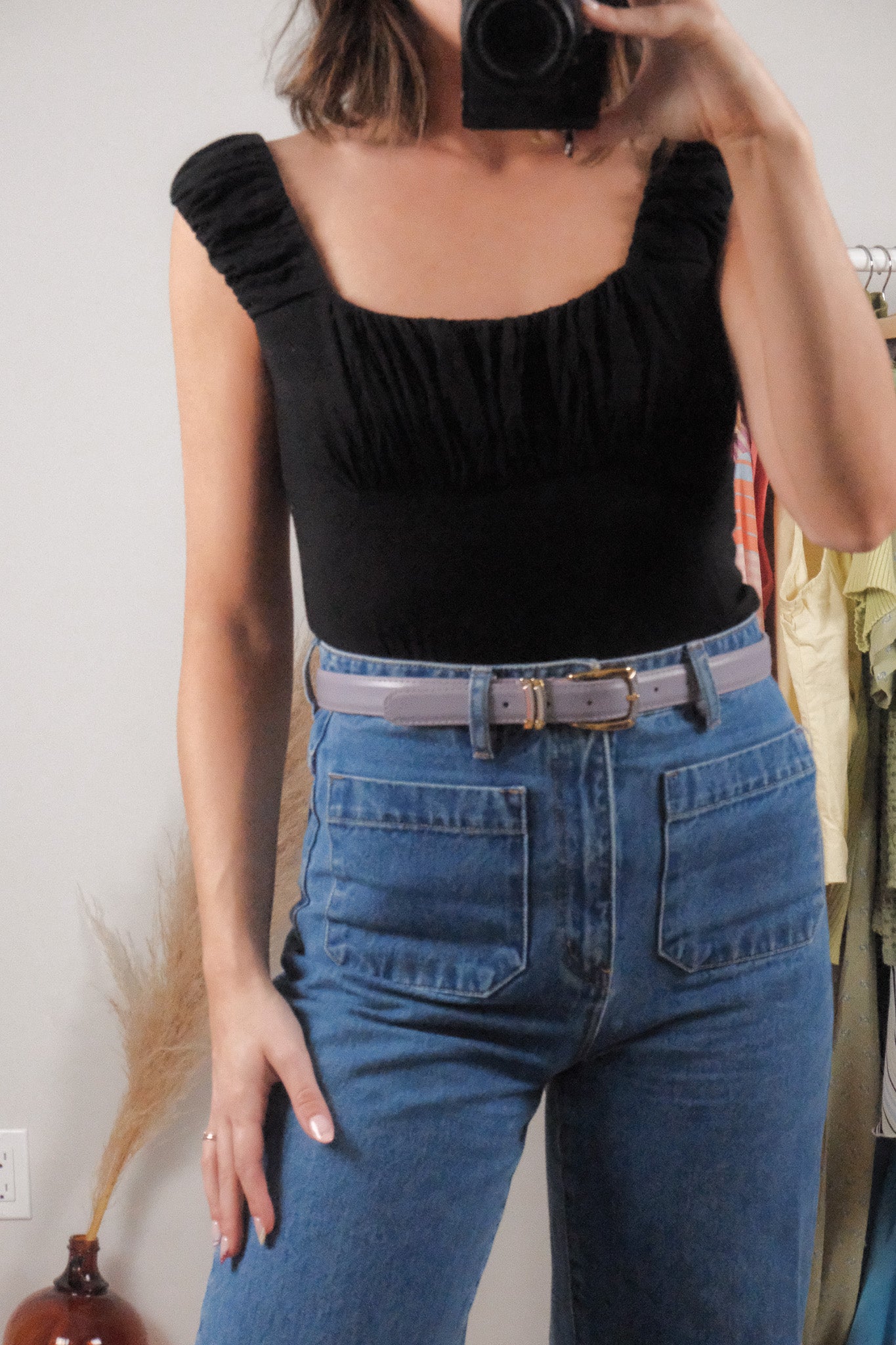 Vintage x Leather Belt (S/M)