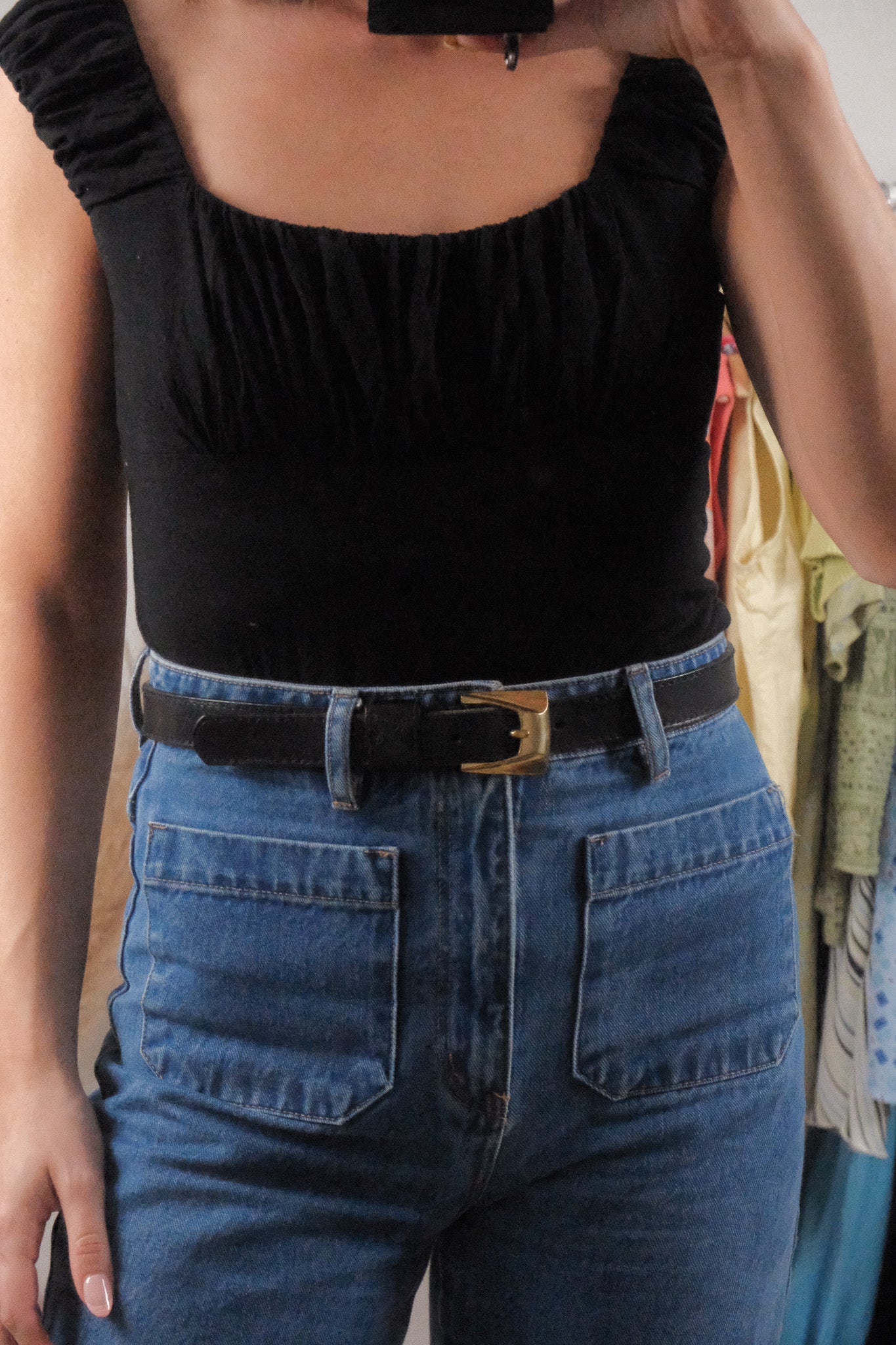 Vintage x Leather Belt (M)