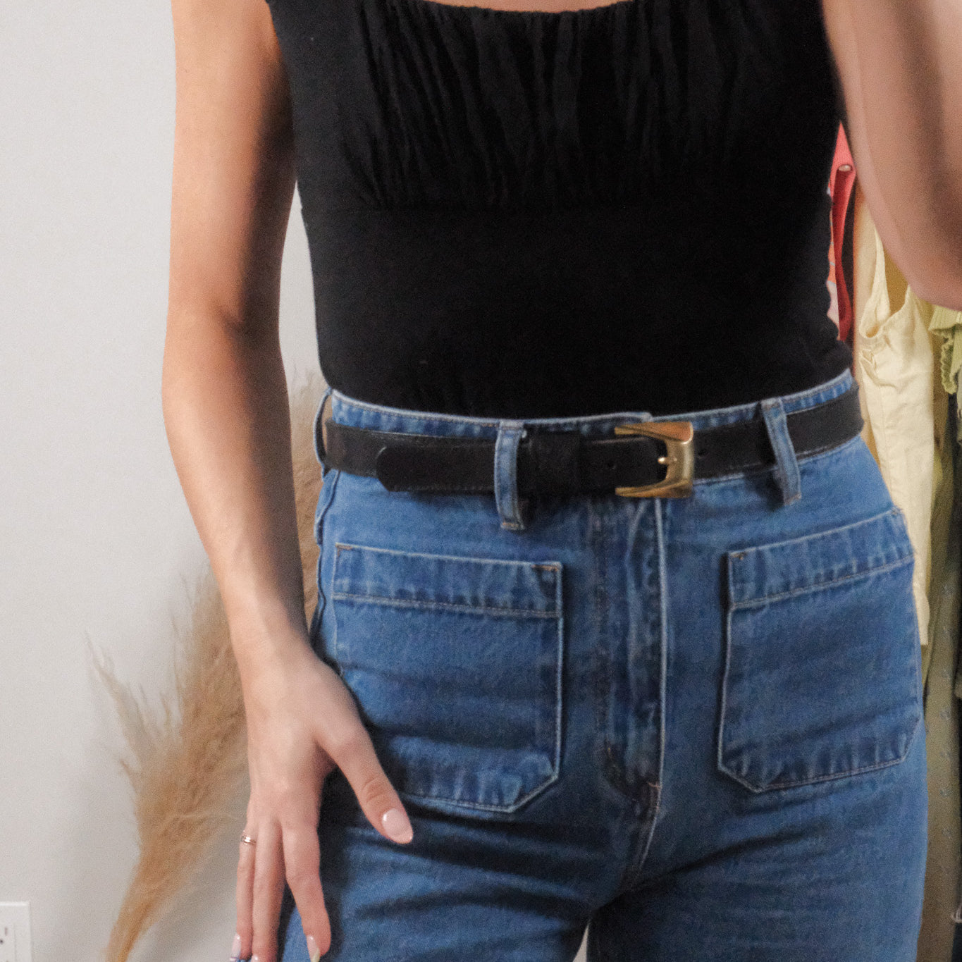 Vintage x Leather Belt (M)