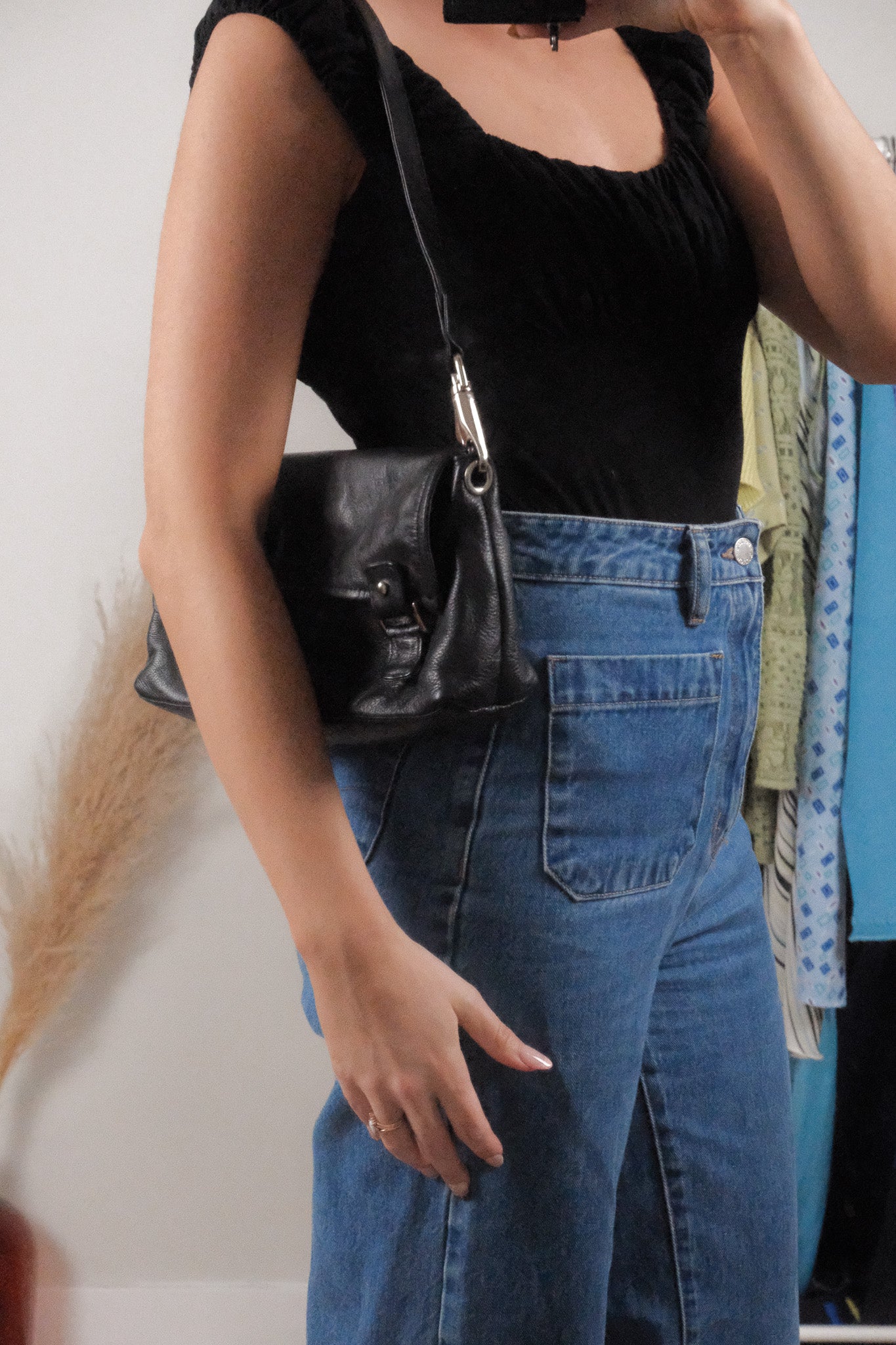 Vintage x Leather Shoulder Purse